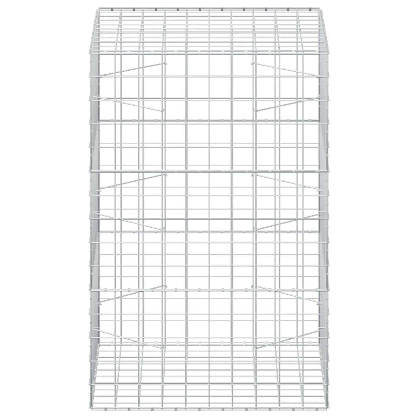 vidaXL Γκαμπιόν με σύρμα 5 mm και πλέγμα 10x10 cm 100x100x150 εκ