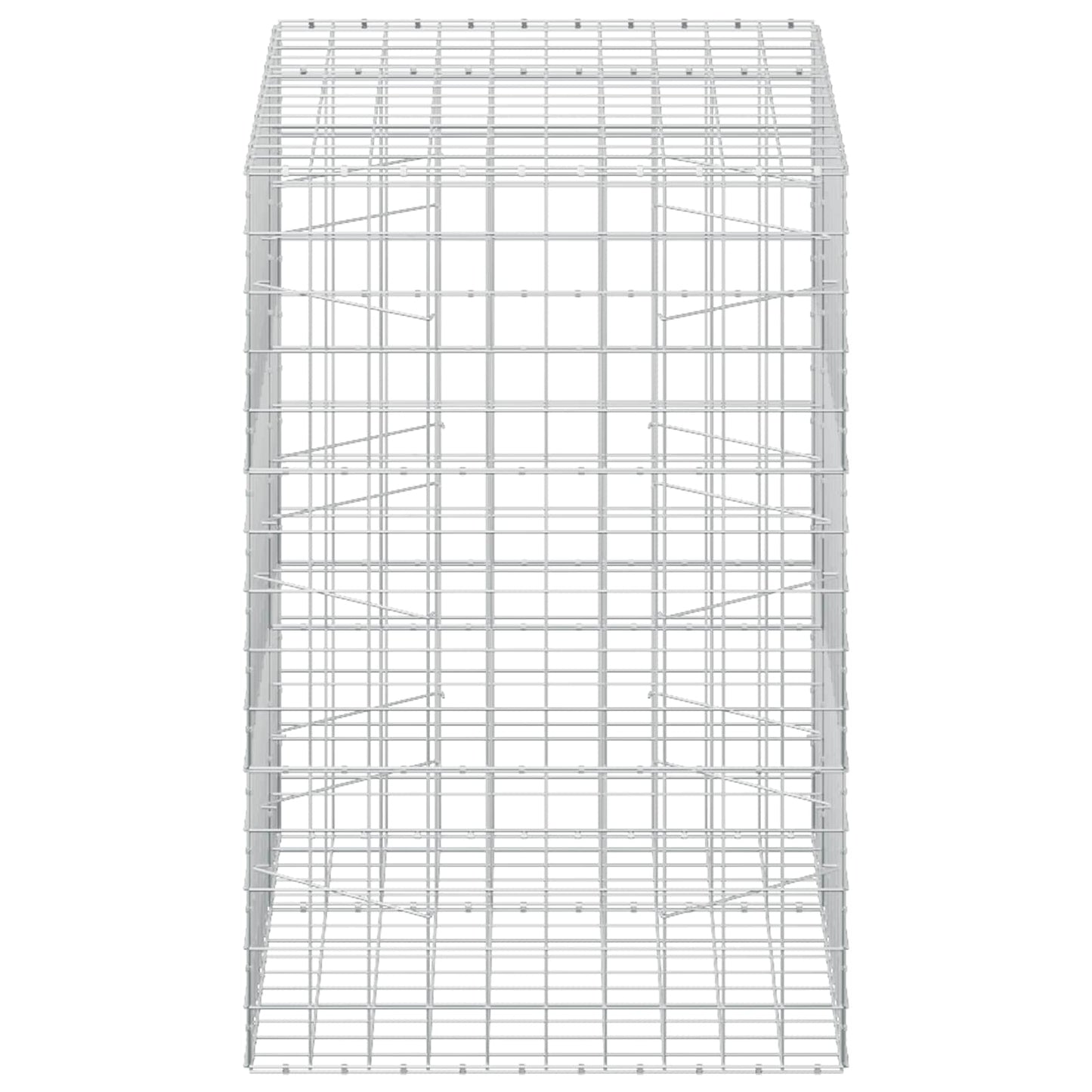 vidaXL Γκαμπιόν με σύρμα 5 mm και πλέγμα 10x10 cm 150x100x150 εκ.