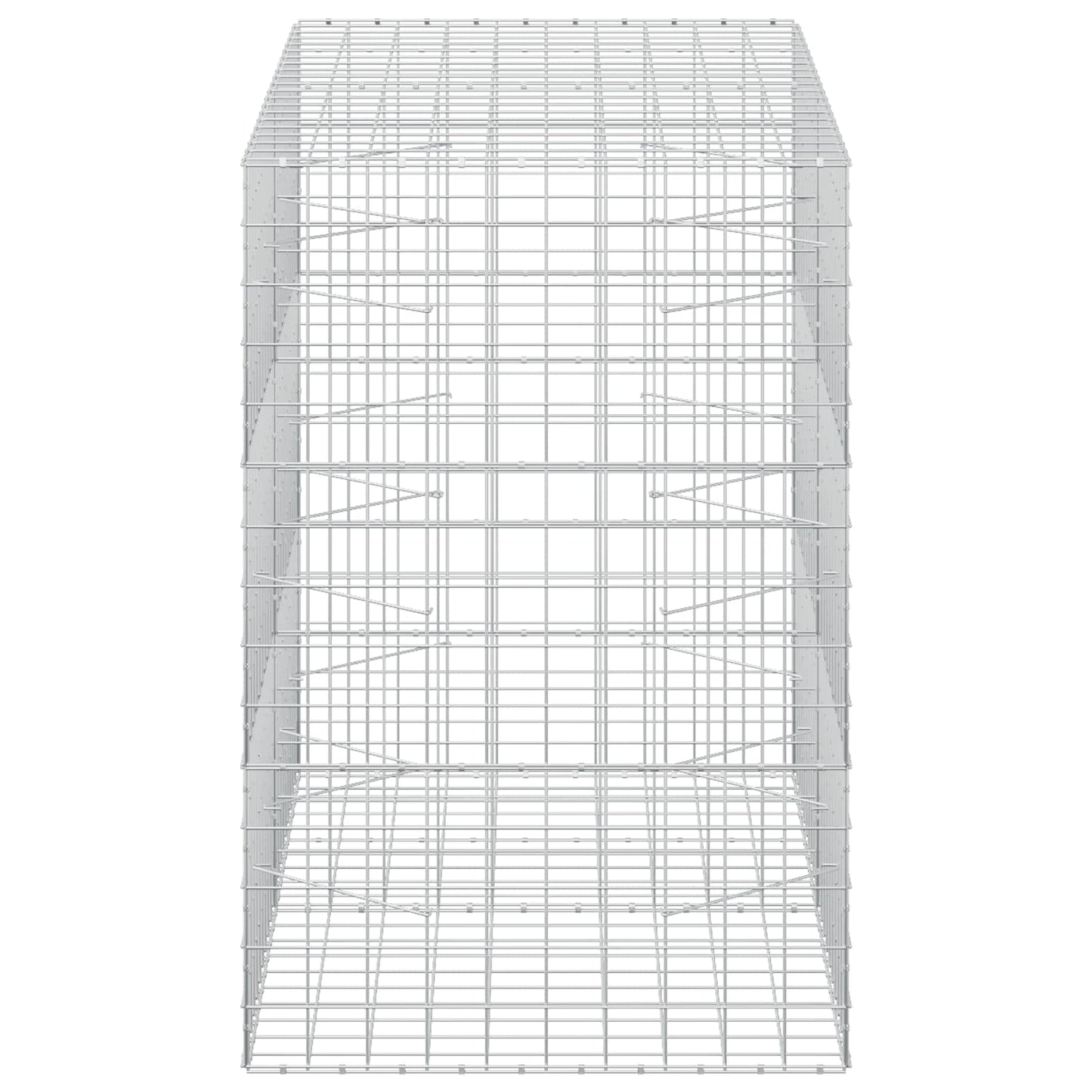 vidaXL Γκαμπιόν με σύρμα 5 mm και πλέγμα 10x10 cm 200x100x150 εκ.