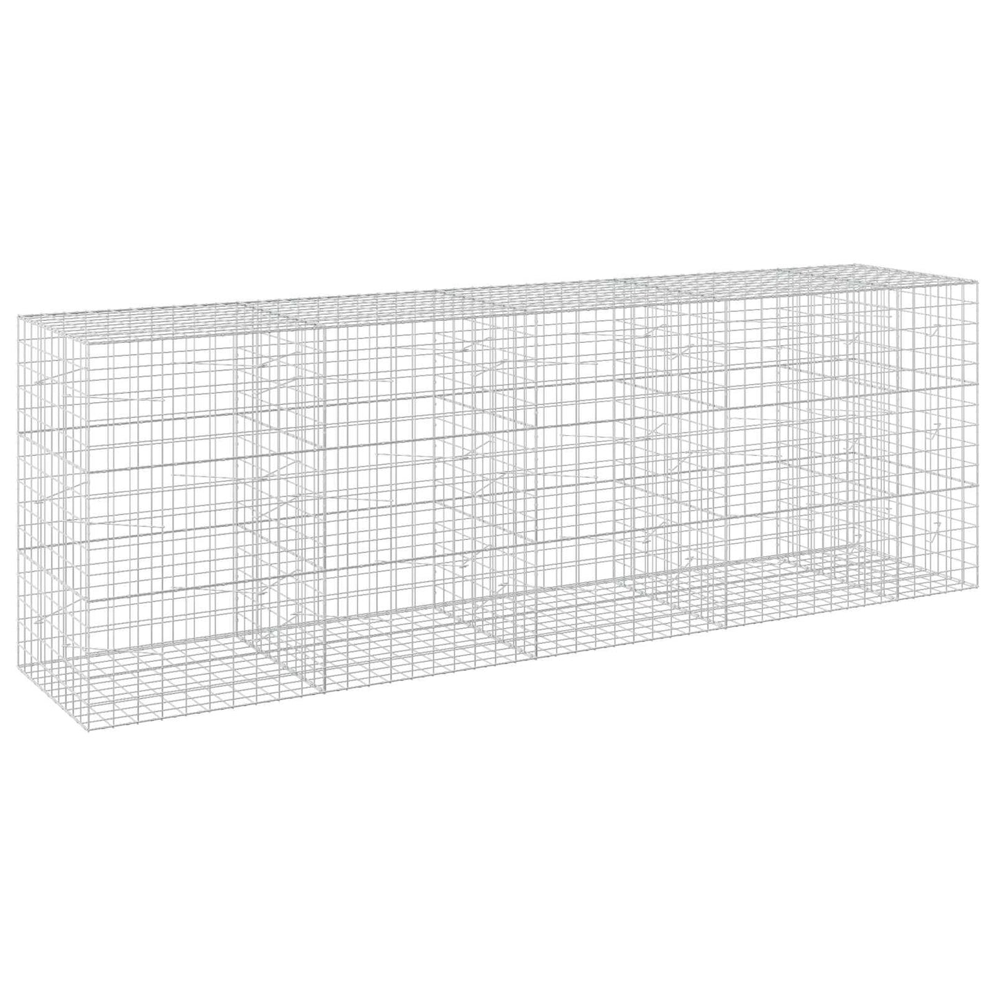 vidaXL Γκαμπιόν με σύρμα 5 mm και πλέγμα 10x10 cm 450x100x150 εκ.
