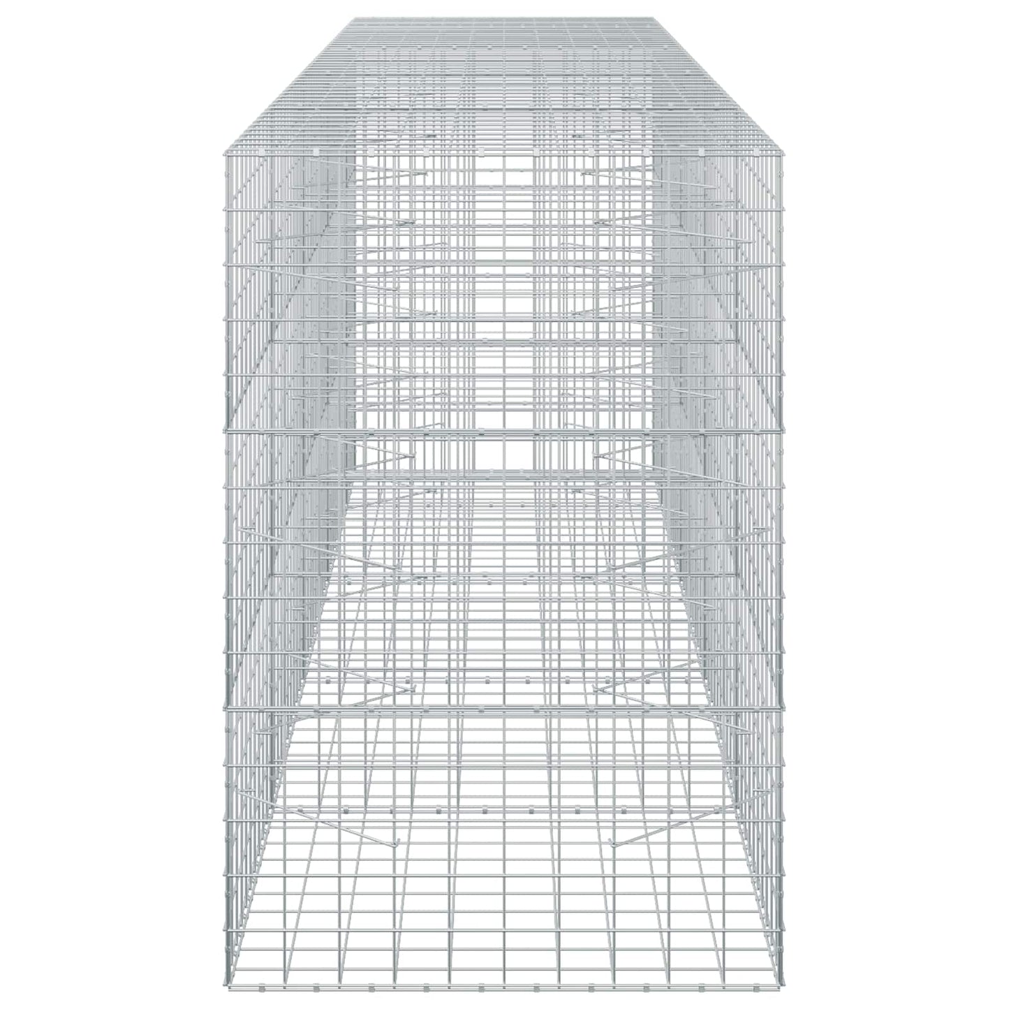 vidaXL Γκαμπιόν με σύρμα 5 mm και πλέγμα 10x10 cm 450x100x150 εκ.