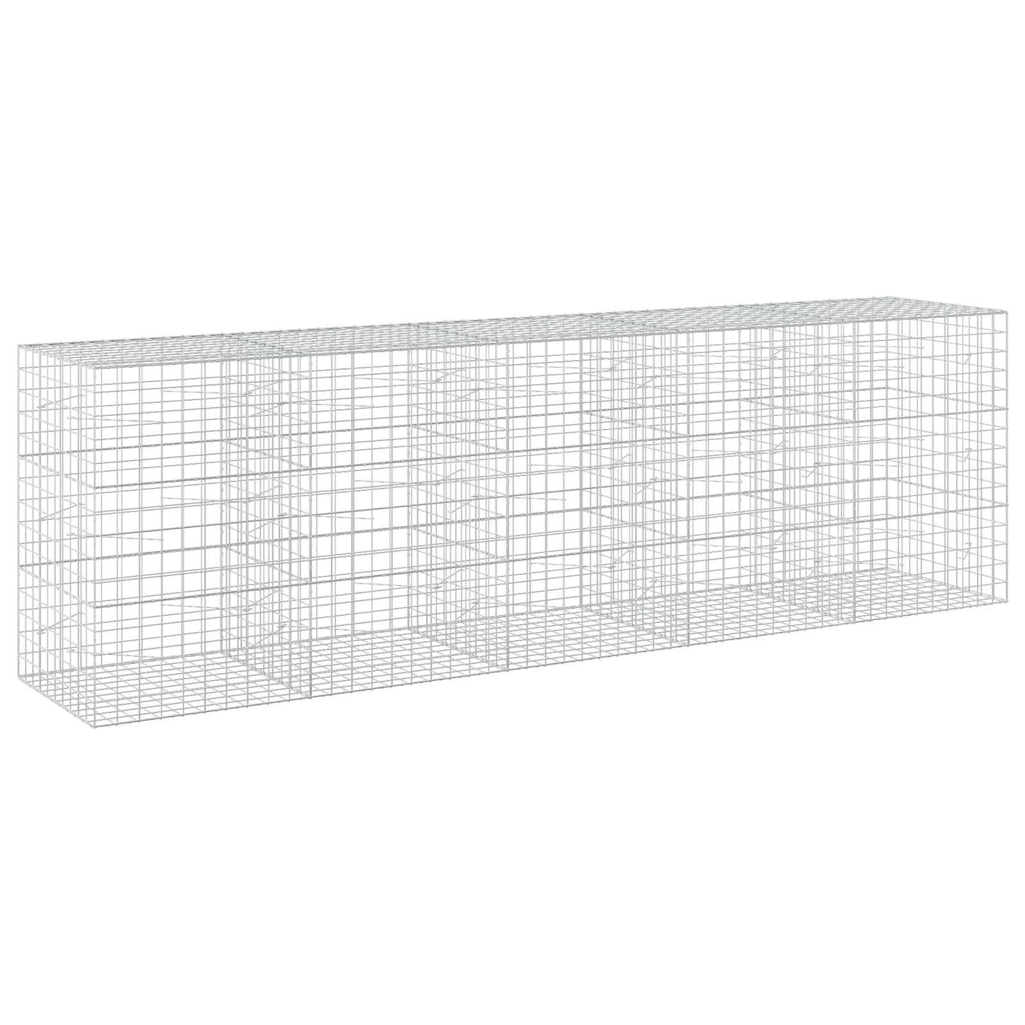 vidaXL Γκαμπιόν με σύρμα 5 mm και πλέγμα 10x10 cm 500x100x150 εκ.