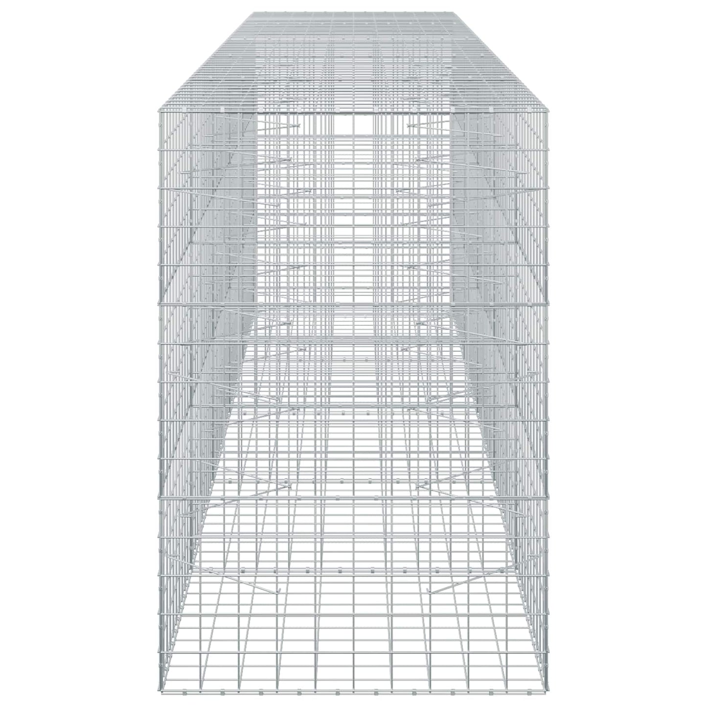 vidaXL Γκαμπιόν με σύρμα 5 mm και πλέγμα 10x10 cm 500x100x150 εκ.