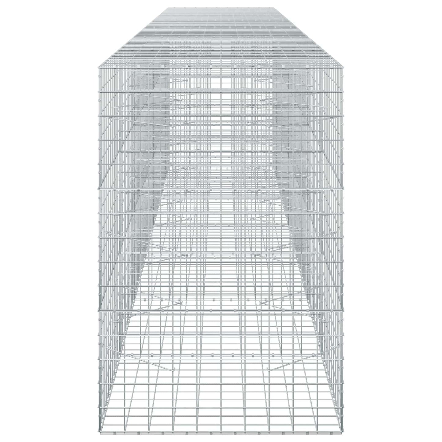 vidaXL Γκαμπιόν με σύρμα 5 mm και πλέγμα 10x10 cm 650x100x150 εκ