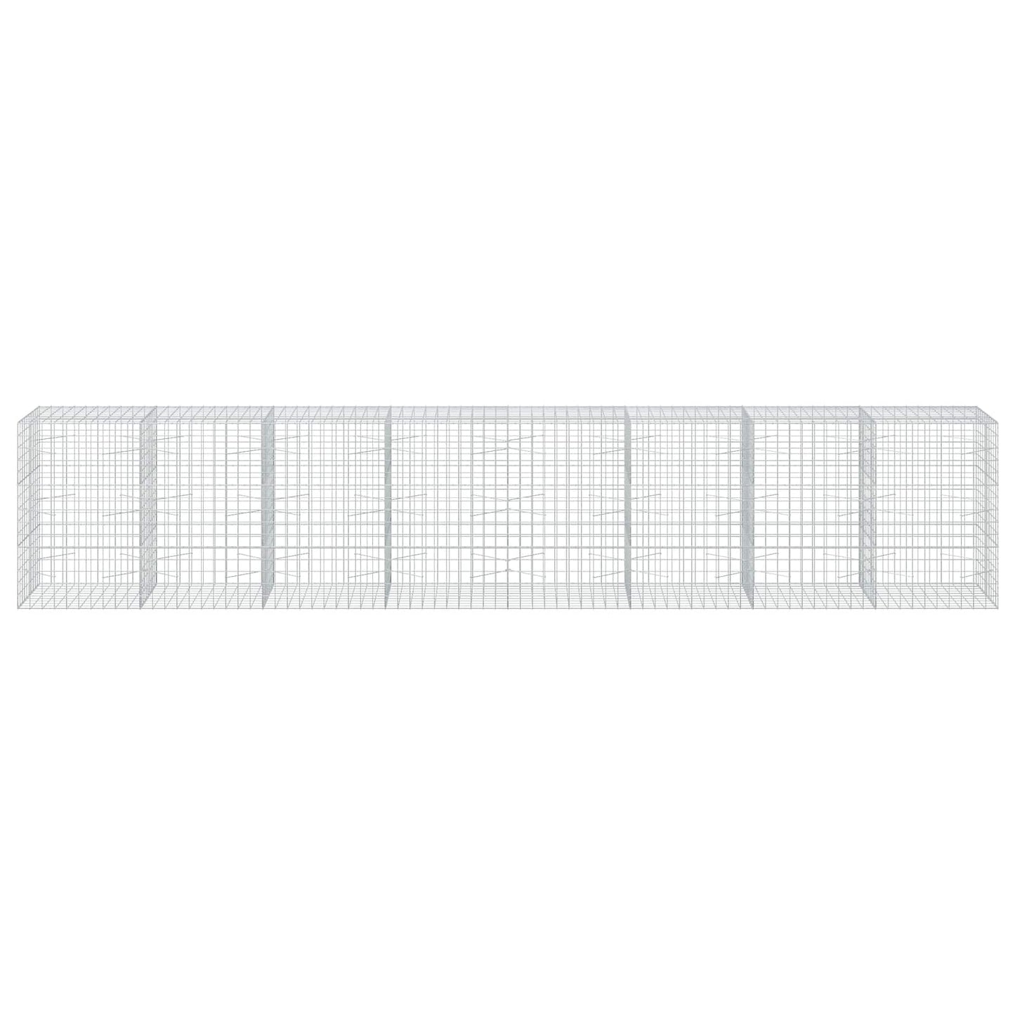 vidaXL Γκαμπιόν με σύρμα 5 mm και πλέγμα 10x10 cm 800x100x150 εκ.
