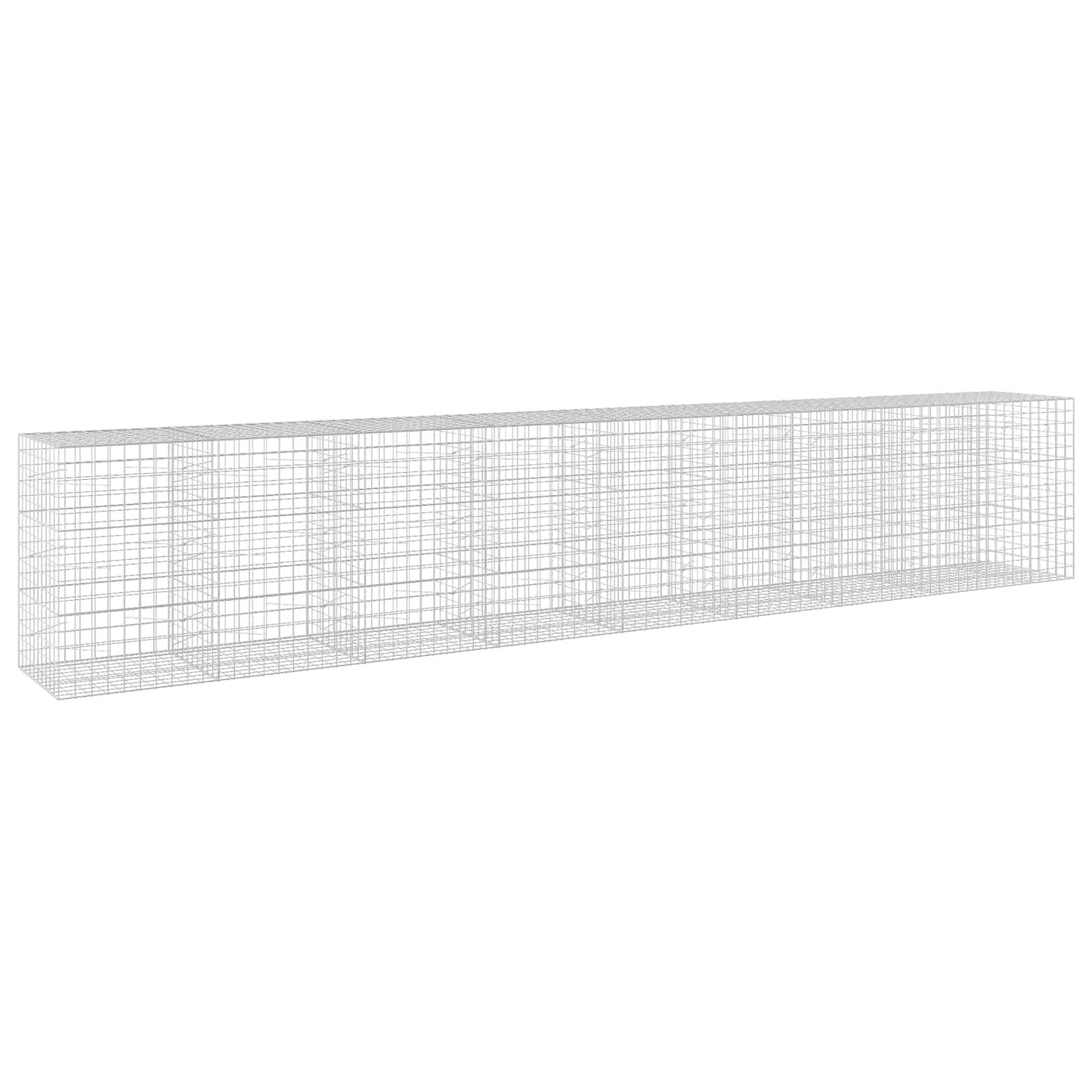 vidaXL Γκαμπιόν με σύρμα 5 mm και πλέγμα 10x10 cm 850x100x150 εκ