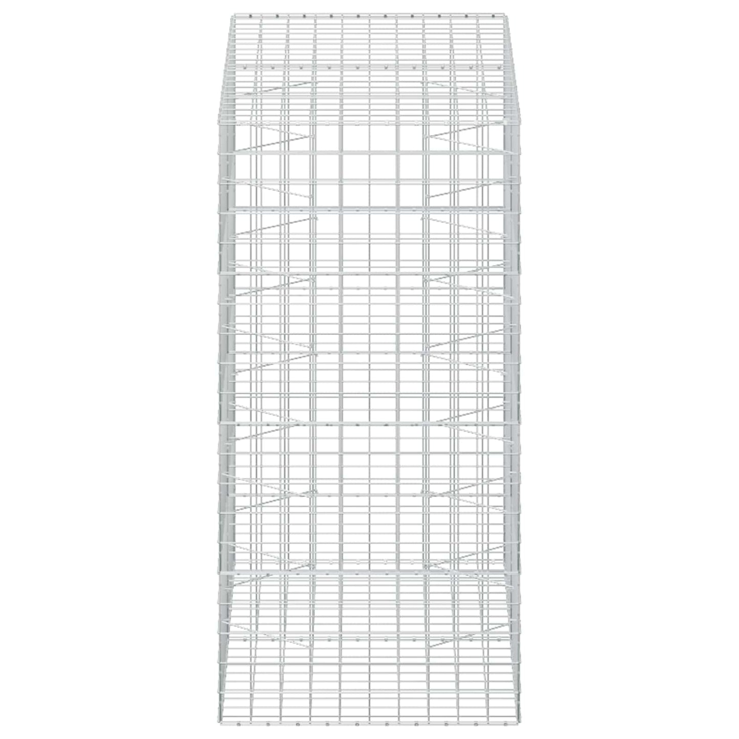 vidaXL Γκαμπιόν με σύρμα 5 mm και πλέγμα 10x10 cm 200x100x200 εκ