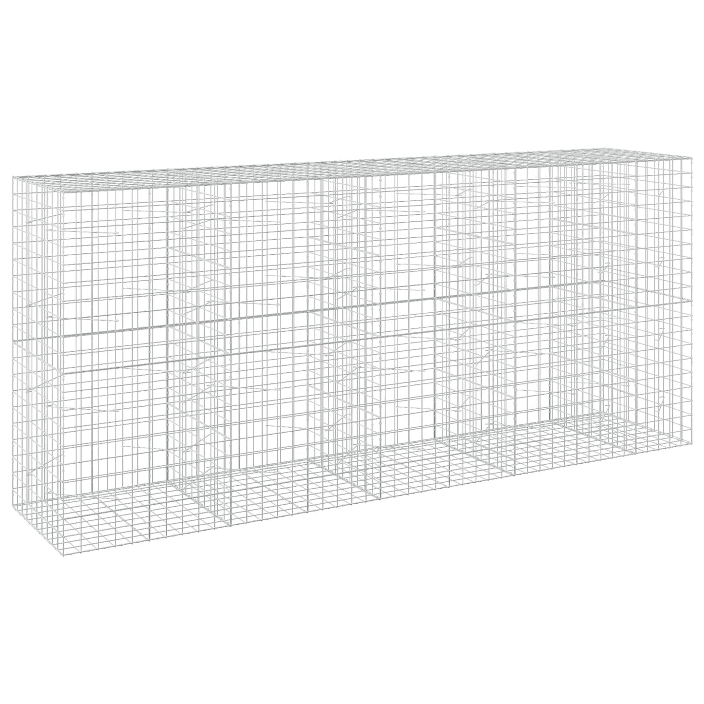 vidaXL Γκαμπιόν με σύρμα 5 mm και πλέγμα 10x10 cm 450x100x200 εκ