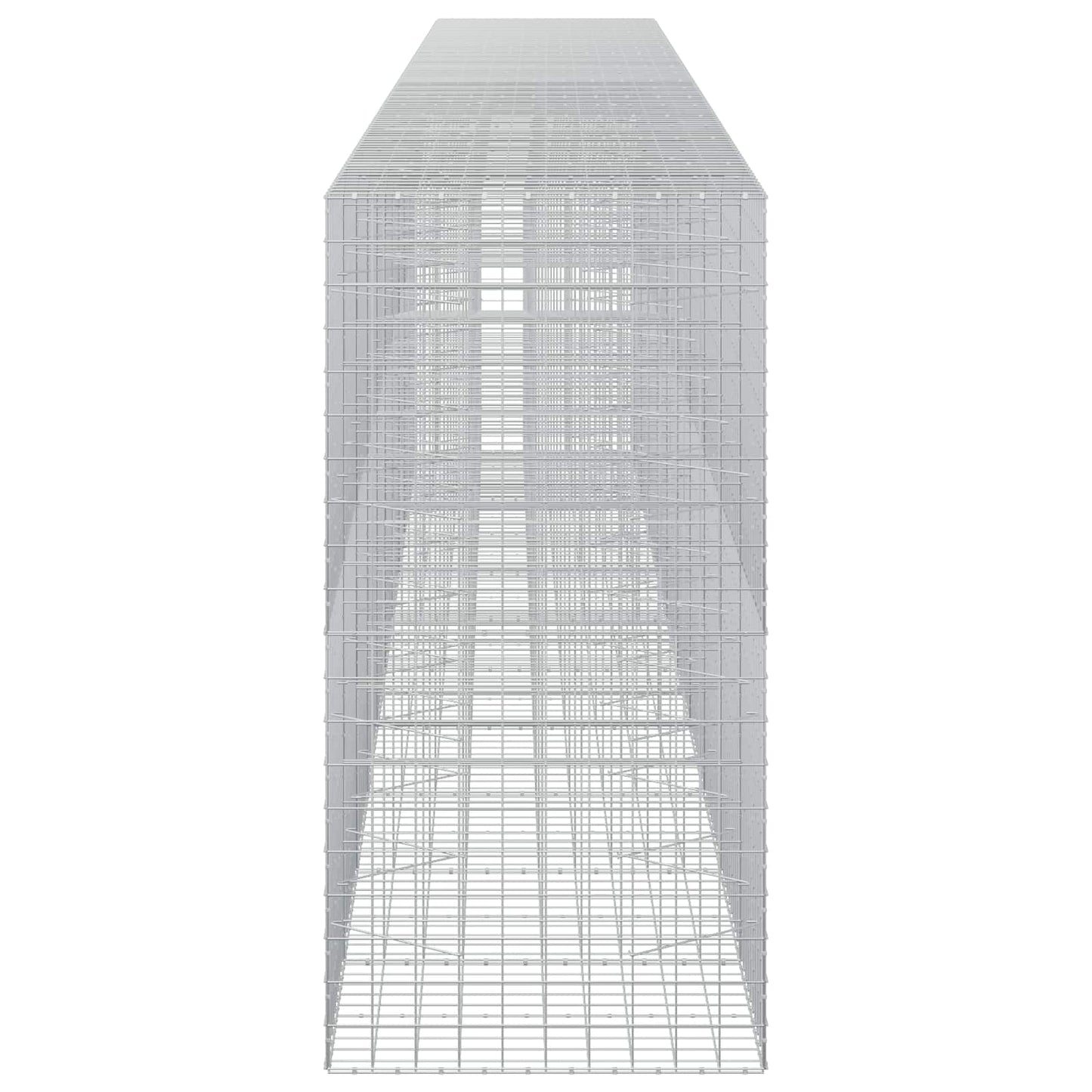 vidaXL Γκαμπιόν με σύρμα 5 mm και πλέγμα 10x10 cm 1050x100x200 εκ.