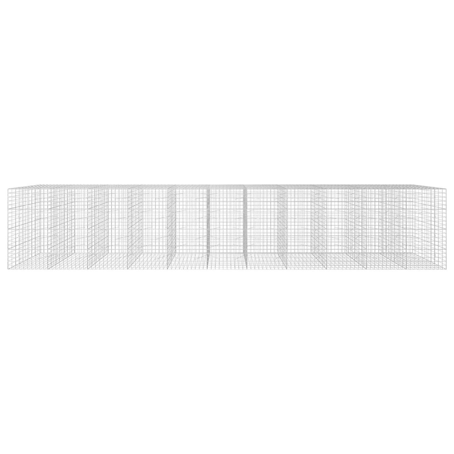vidaXL Γκαμπιόν με σύρμα 5 mm και πλέγμα 10x10 cm 1100x100x200 εκ