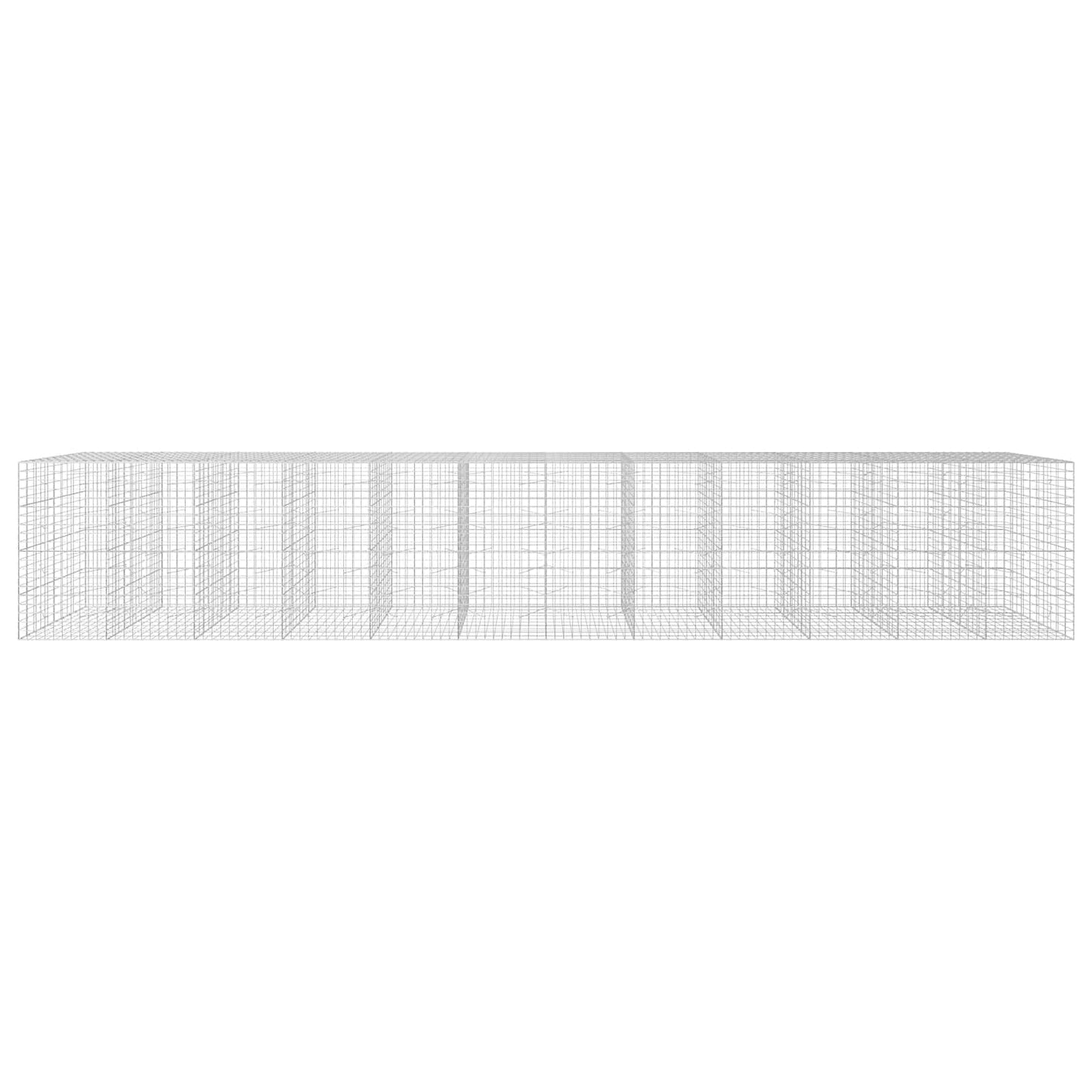 vidaXL Γκαμπιόν με σύρμα 5 mm και πλέγμα 10x10 cm 1200x100x200 εκ.