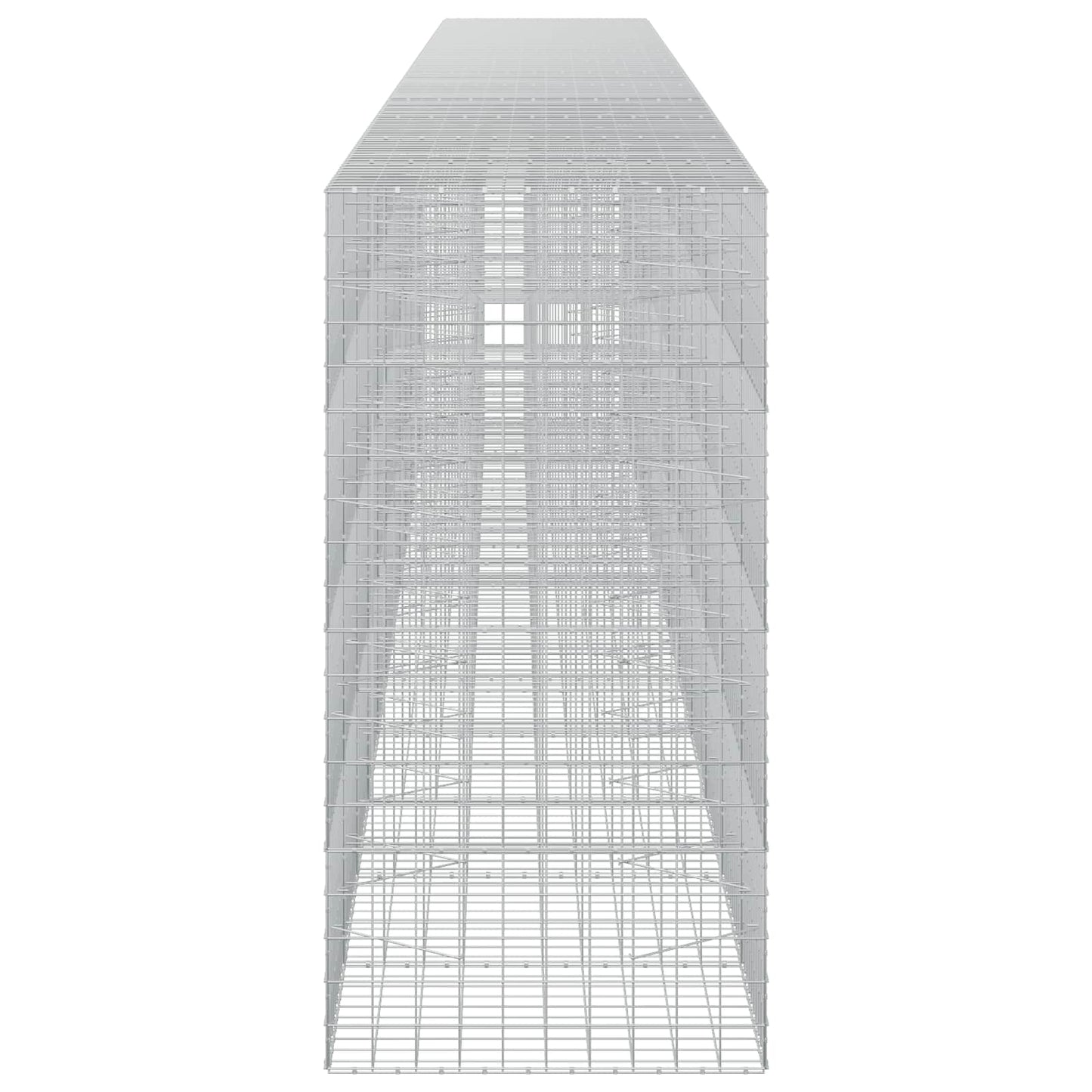 vidaXL Γκαμπιόν με σύρμα 5 mm και πλέγμα 10x10 cm 1200x100x200 εκ.