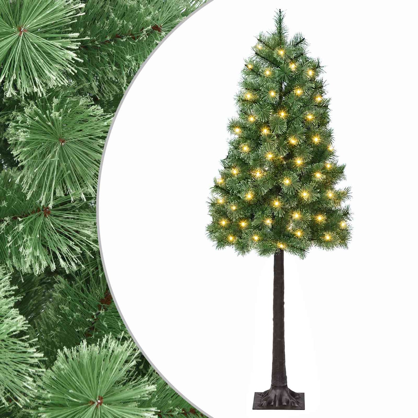 vidaXL Τεχνητό Χριστουγεννιάτικο Δέντρο με Άξονα 150 εκ. 150 LED