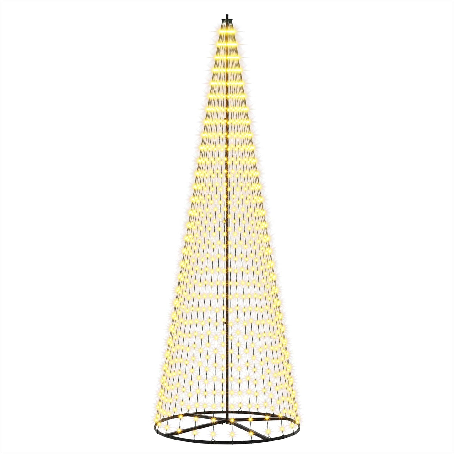 vidaXL LED Χριστουγεννιάτικο Δέντρο 285 εκ. 744 LED Θερμό λευκό Σίδερο