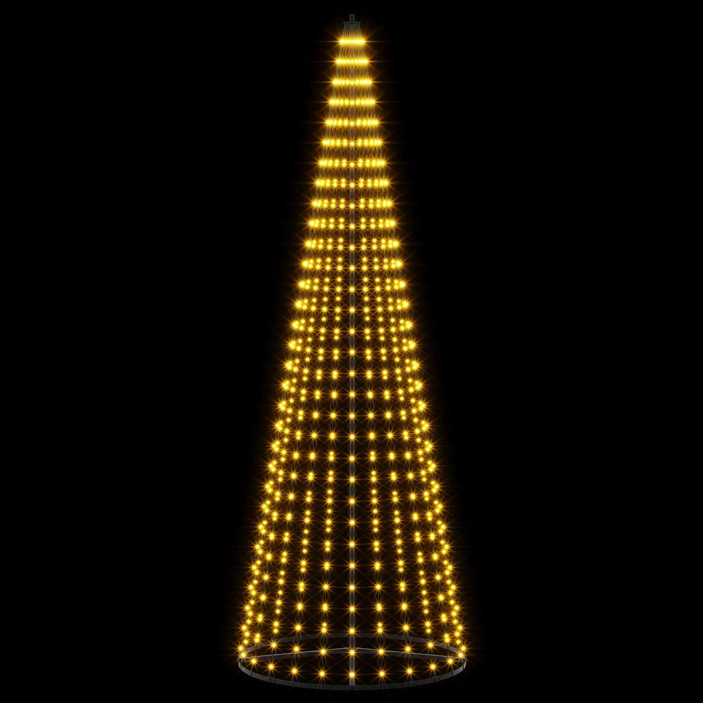 vidaXL LED Χριστουγεννιάτικο Δέντρο 285 εκ. 744 LED Θερμό λευκό Σίδερο