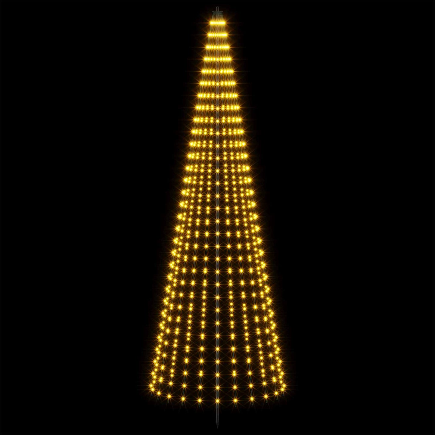 vidaXL LED Χριστουγεννιάτικο Δέντρο 285 εκ. 744 LED Θερμό λευκό Σίδερο