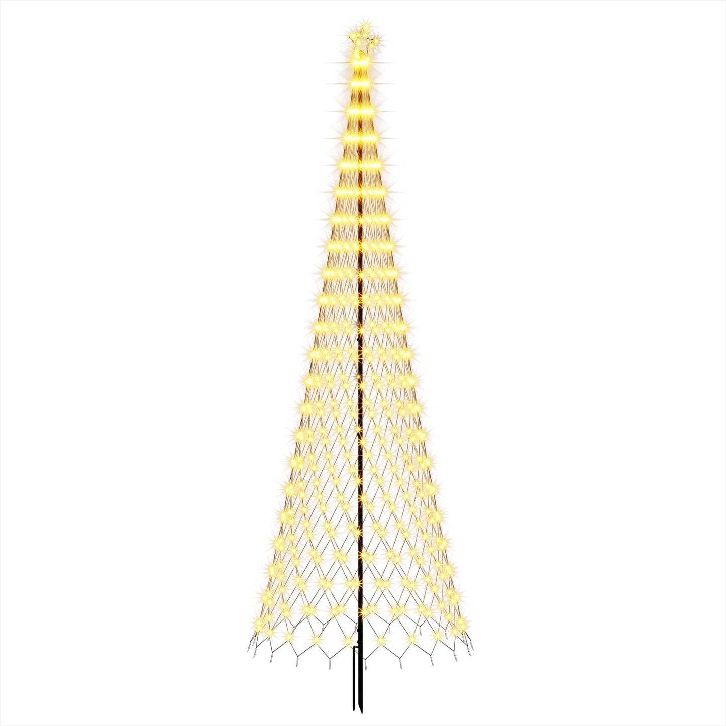 vidaXL LED Χριστουγεννιάτικο Δέντρο EKENAS 400 εκ. 450 LED Θερμό λευκό