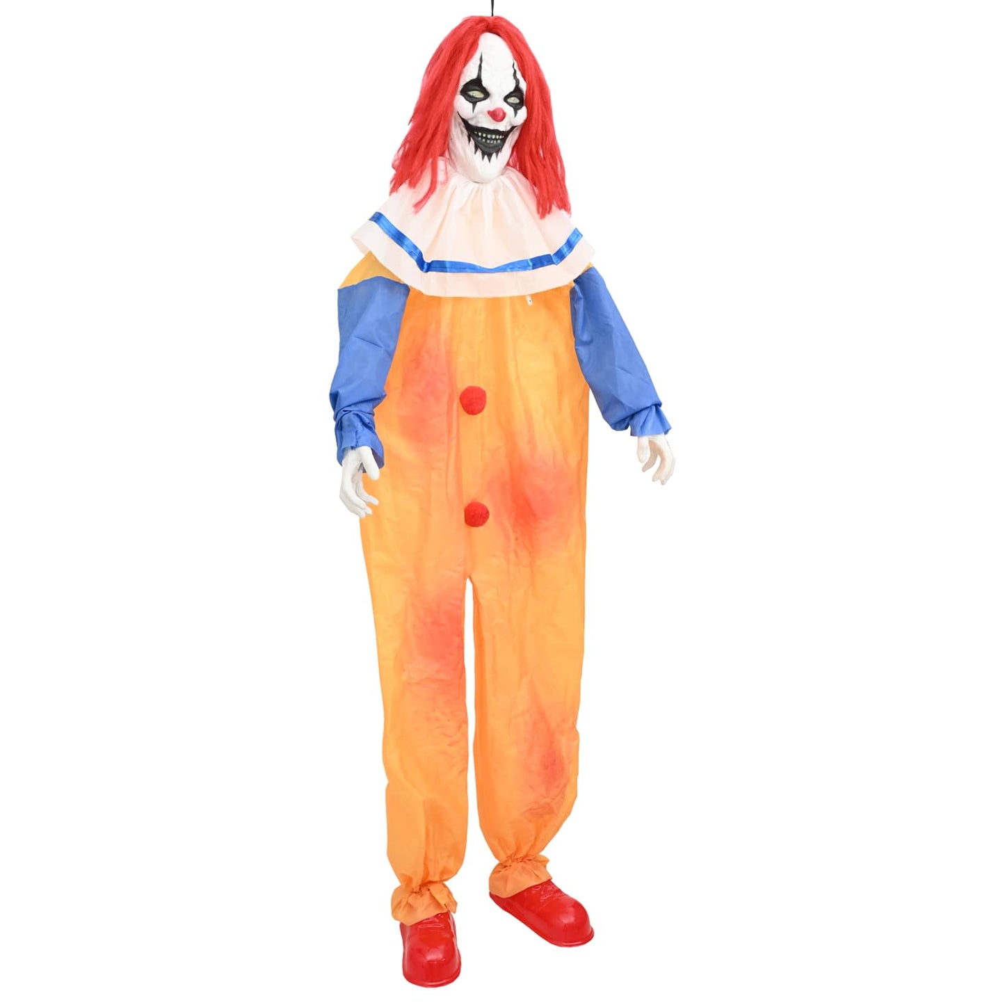 vidaXL Τρομακτικός κλόουν Halloween SPOOKA Κίτρινο και Μπλε