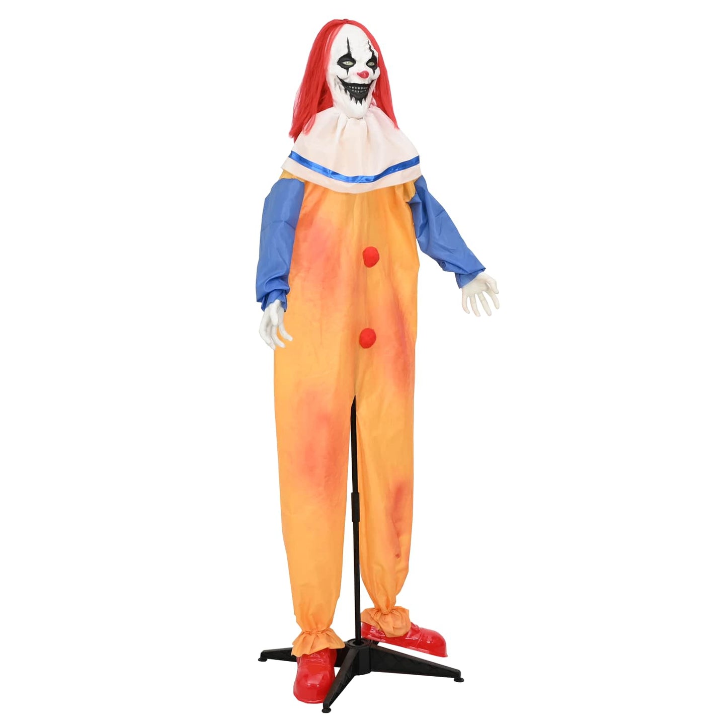 vidaXL Τρομακτικός κλόουν Halloween SPOOKA Κίτρινο και Μπλε
