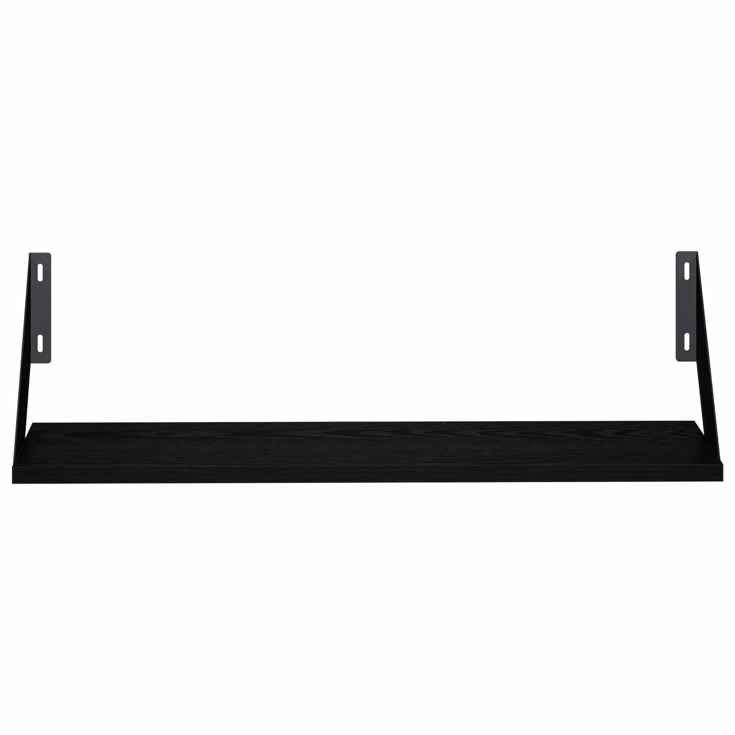vidaXL Ράφια Τοίχου 2 τμχ. Μαύρη Δρυς 60 x 20 x 17 cm