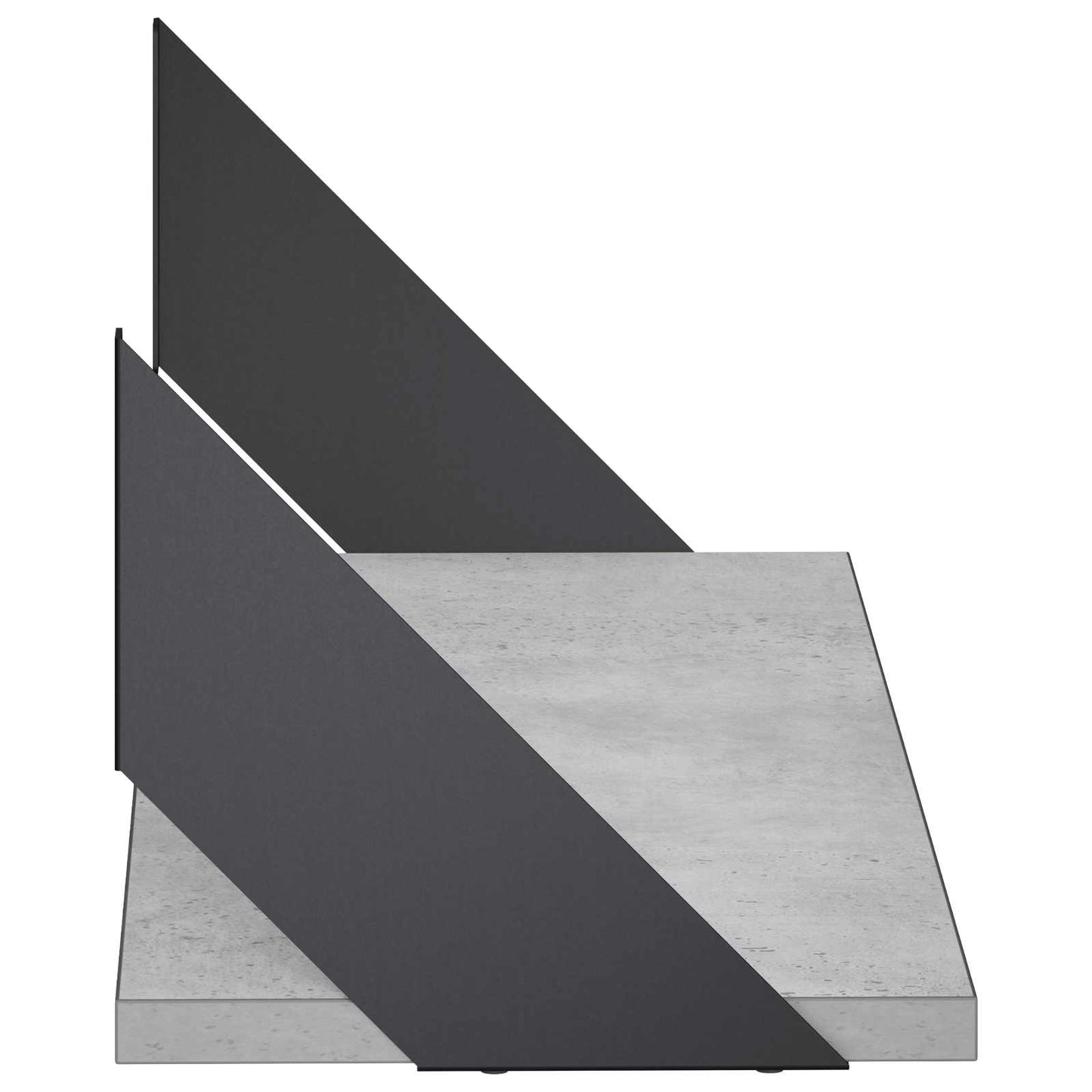 vidaXL Ράφια Τοίχου 2 τμχ. Γκρι Σκυροδέματος 60 x 20 x 17 cm