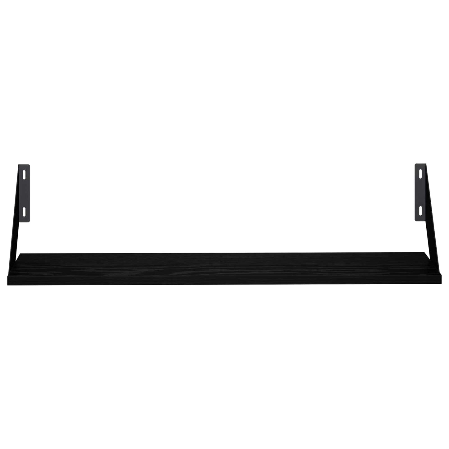 vidaXL Ράφια Τοίχου 2 τμχ. Μαύρη Δρυς 70 x 20 x 17 cm