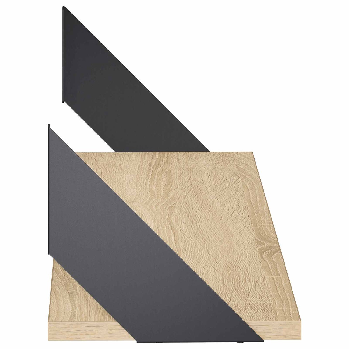 vidaXL Ράφια Τοίχου 4 τμχ. Sonoma Δρυς 80 x 20 x 17 cm