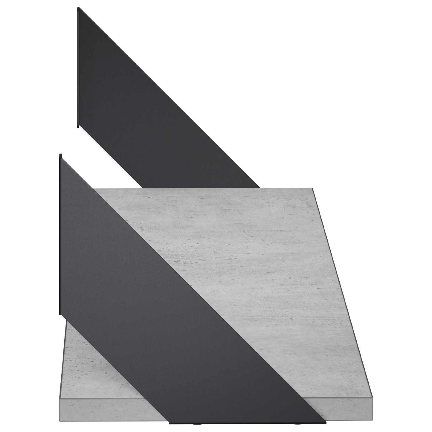 vidaXL Ράφια Τοίχου 2 τμχ. Γκρι Σκυροδέματος 80 x 20 x 17 cm