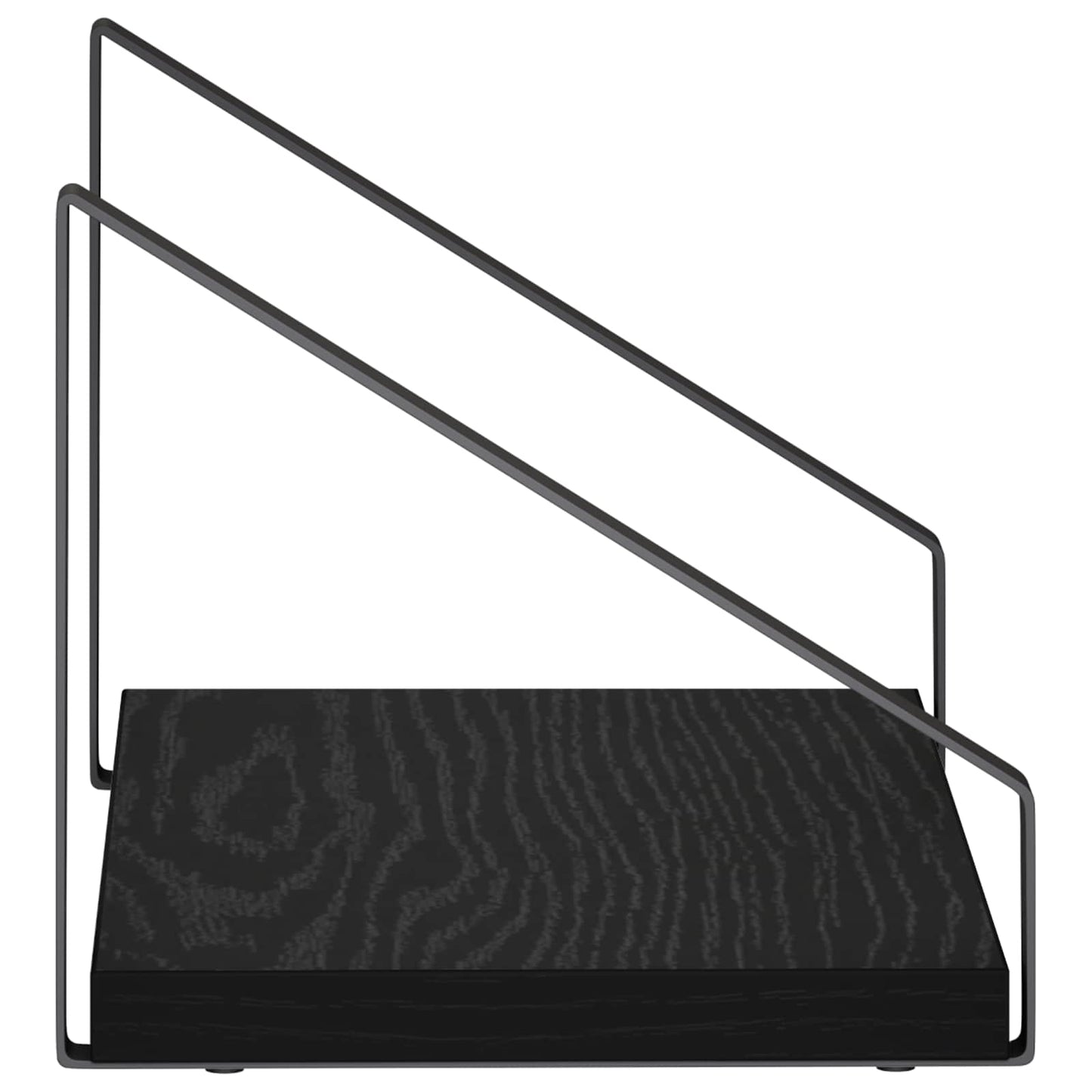 vidaXL Ράφια Τοίχου 2 τμχ. Μαύρη Δρυς 30 x 16 x 15,5 cm