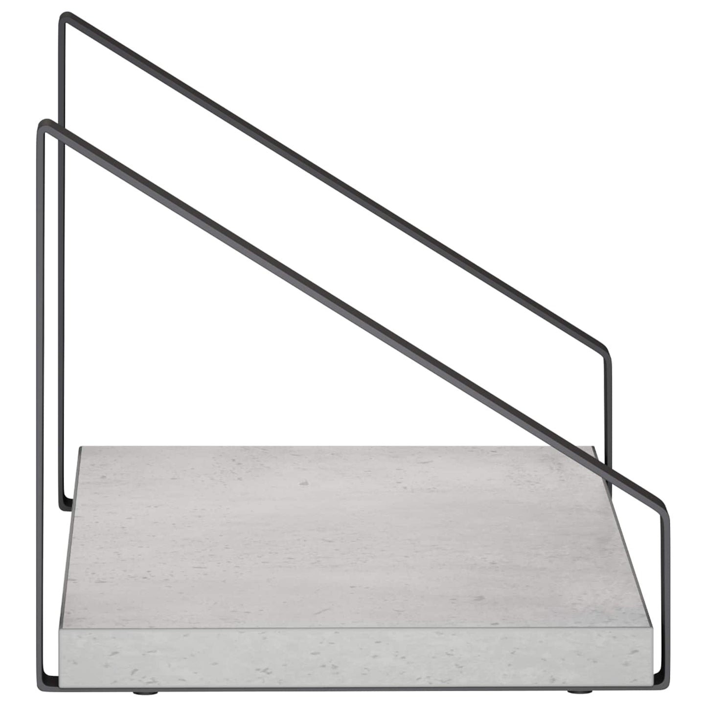 vidaXL Ράφια Τοίχου 2 τμχ. Γκρι Σκυροδέματος 30 x 16 x 15,5 cm
