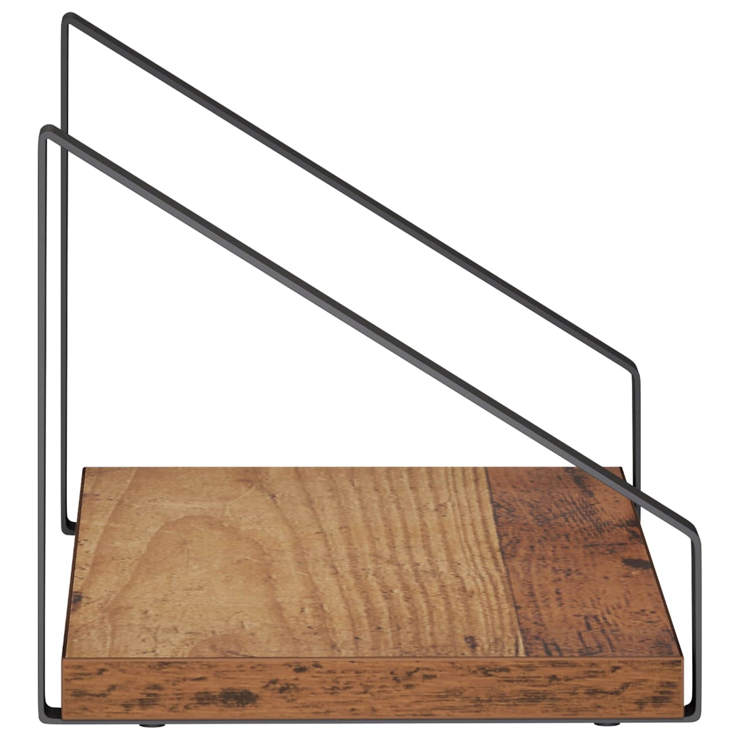 vidaXL Ράφια Τοίχου 2 τμχ. Παλαιωμένο ξύλο 30 x 16 x 15,5 cm