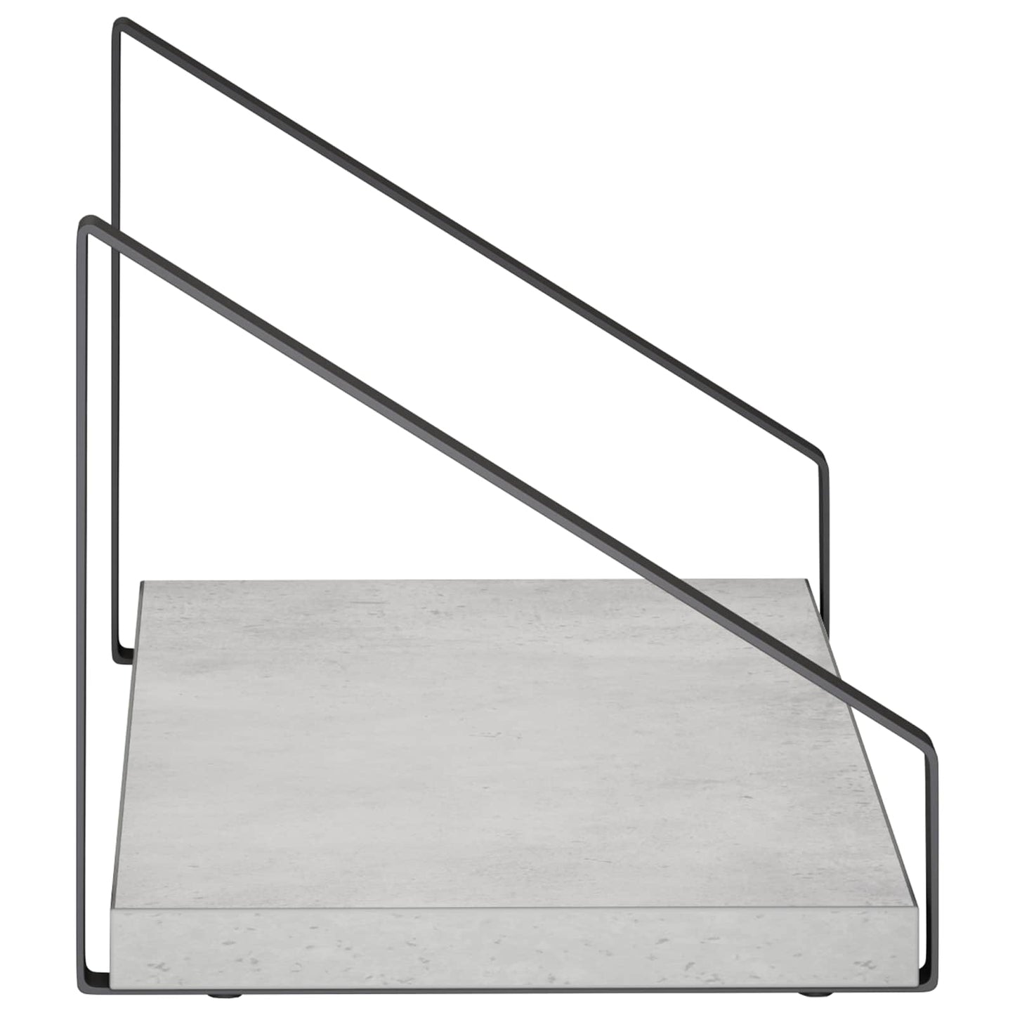vidaXL Ράφια Τοίχου 4 τμχ. Γκρι Σκυροδέματος 40 x 16 x 15,5 cm