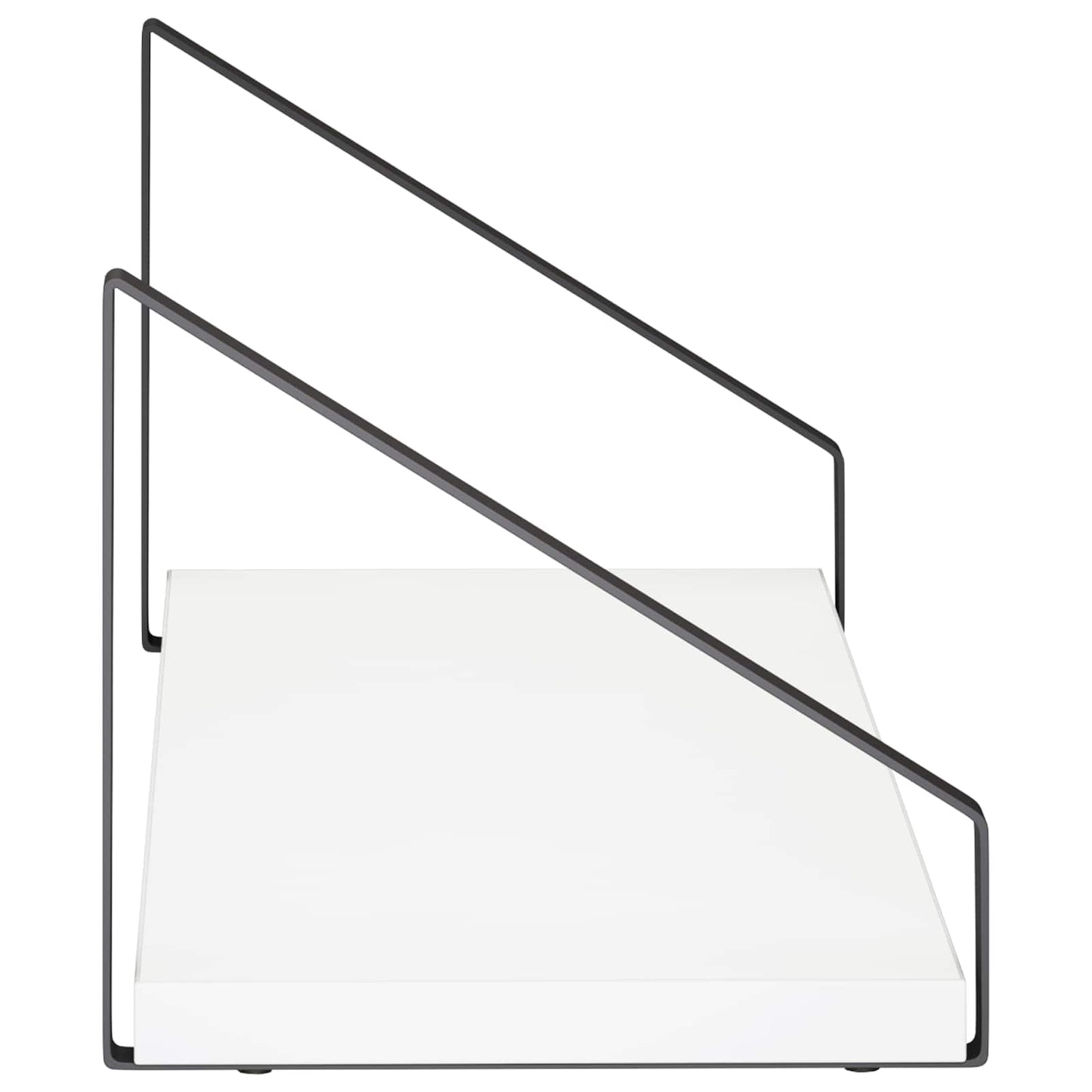 vidaXL Ράφια Τοίχου 2 τμχ. Λευκό 50 x 16 x 15,5 cm