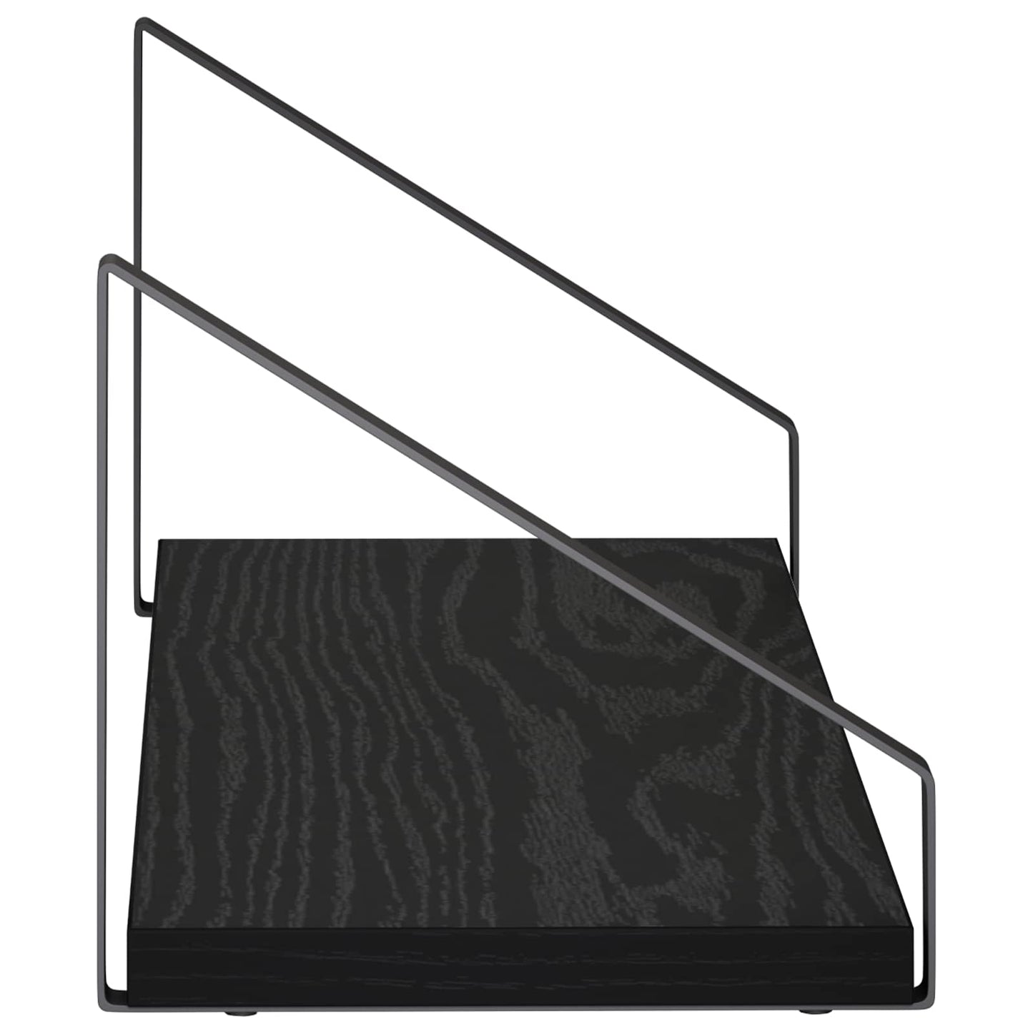 vidaXL Ράφια Τοίχου 4 τμχ. Μαύρη Δρυς 50 x 16 x 15,5 cm