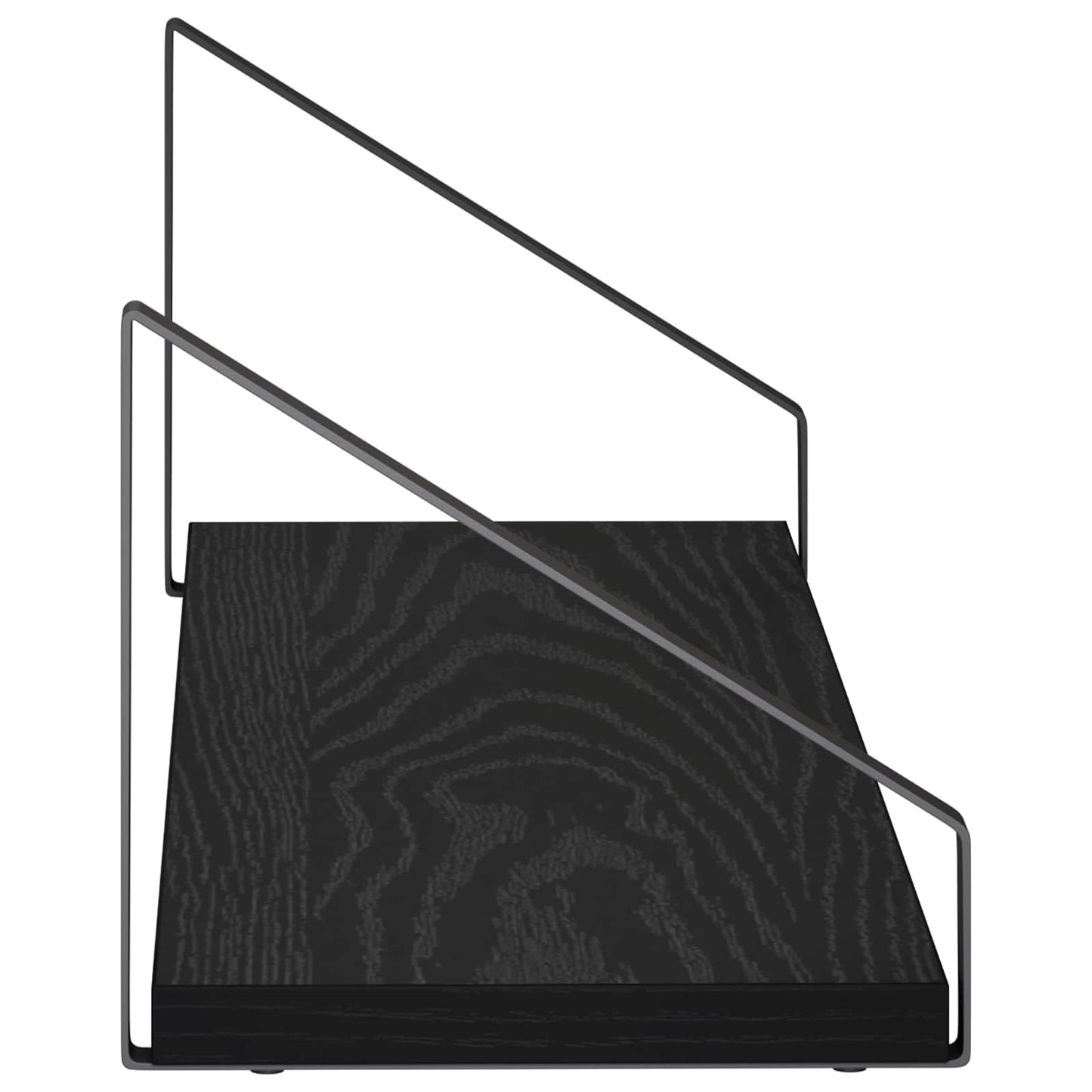 vidaXL Ράφια Τοίχου 2 τμχ. Μαύρη Δρυς 60 x 16 x 15,5 cm