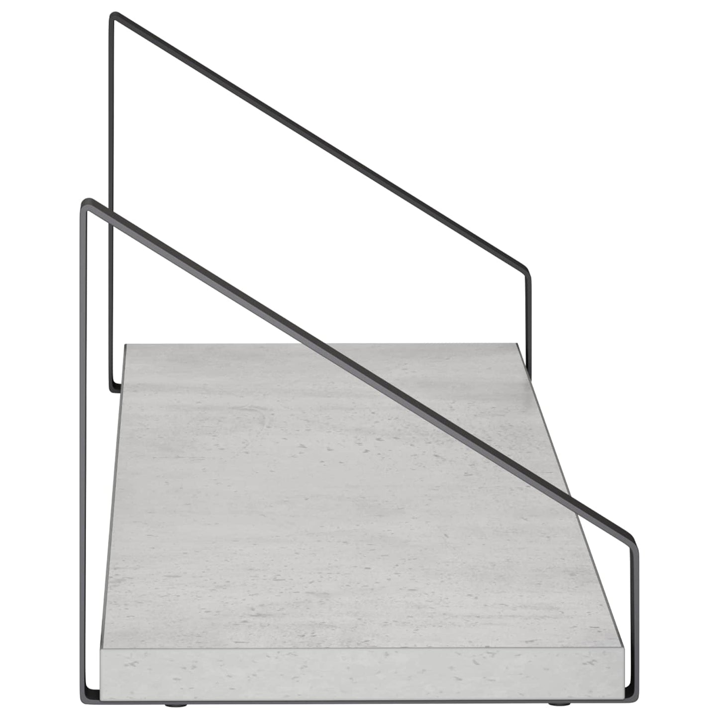 vidaXL Ράφια Τοίχου 4 τμχ. Γκρι Σκυροδέματος 60 x 16 x 15,5 cm