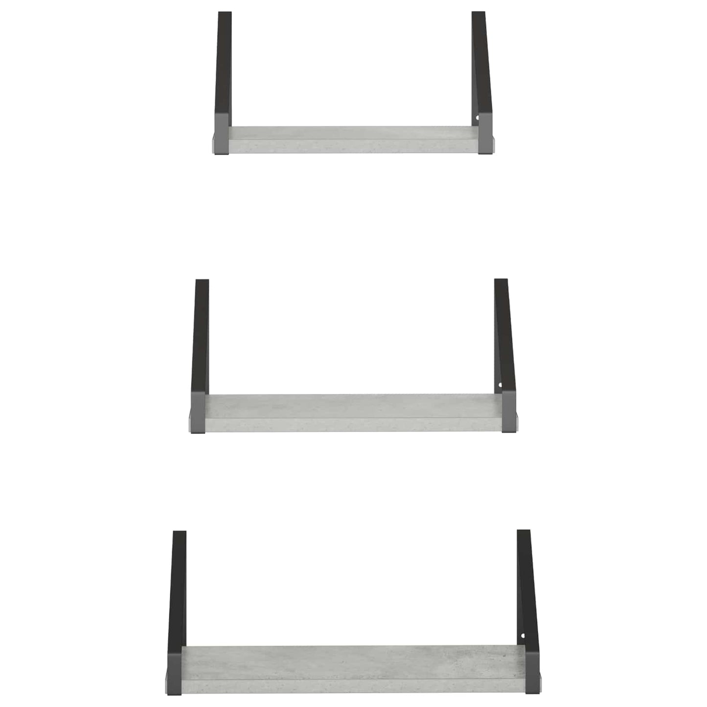 vidaXL Ράφια Τοίχου 6 τμχ. Γκρι Σκυροδέματος 40 x 16 x 15,5 cm