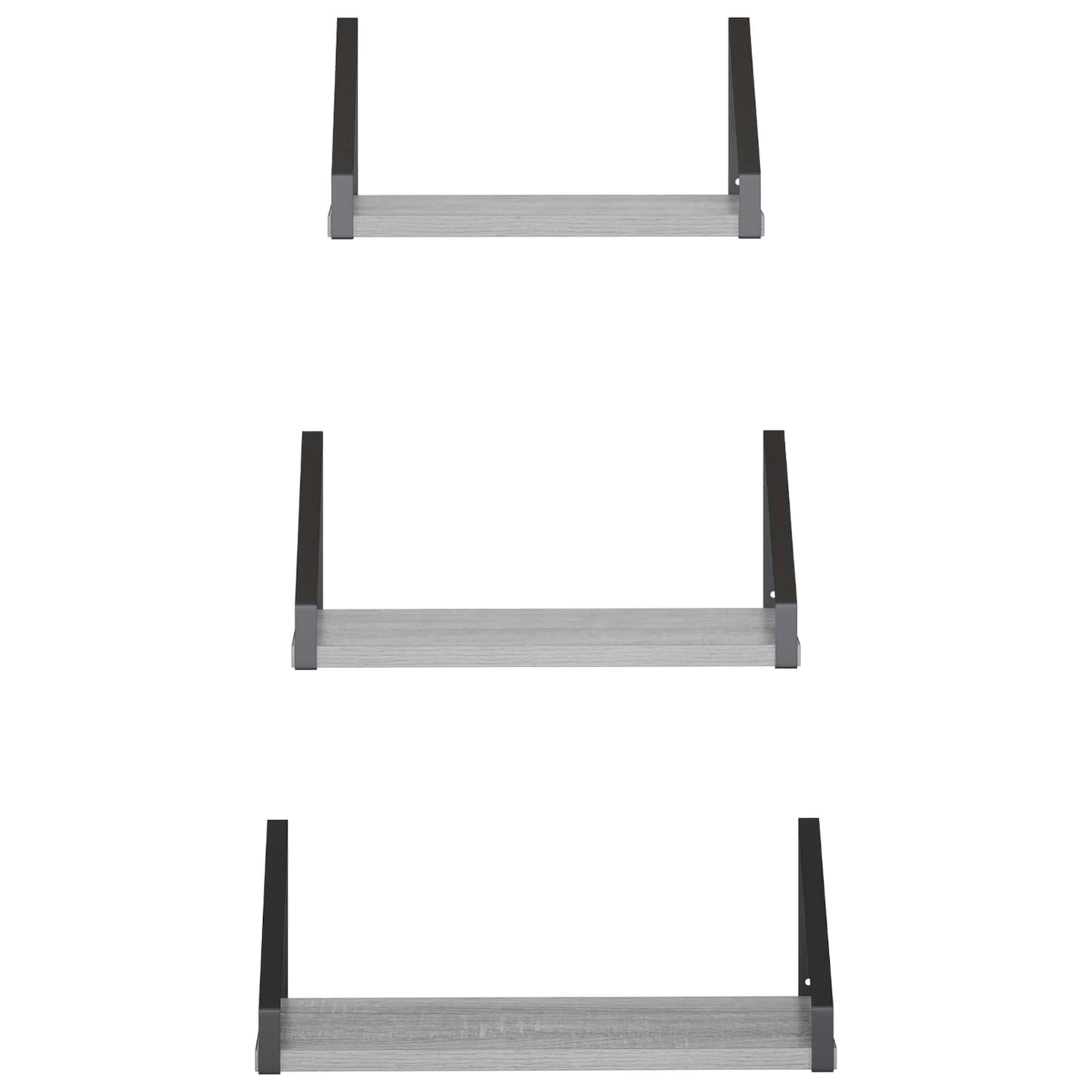 vidaXL Ράφια Τοίχου 6 τμχ. Γκρι Sonoma 40 x 16 x 15,5 cm
