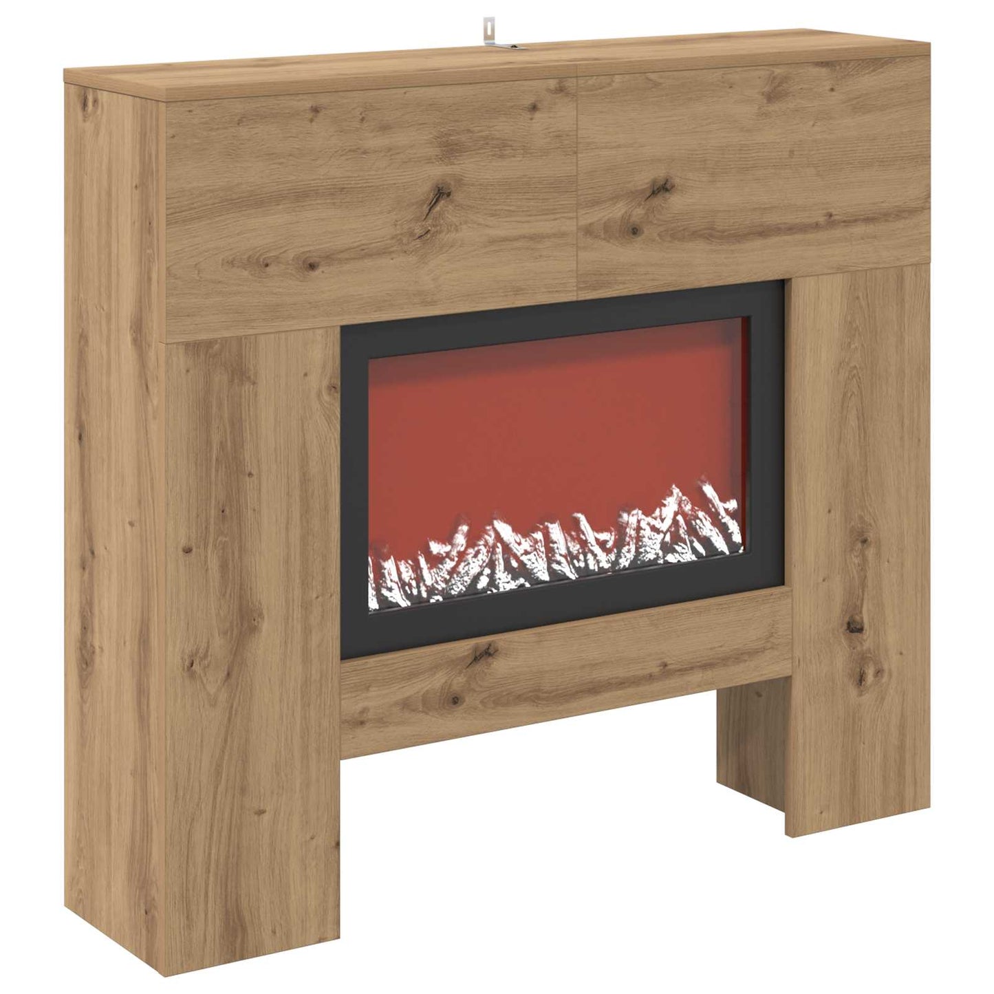 vidaXL Ηλεκτρικό τζάκι Artisan Δρυς 100 x 24,5 x 90 cm