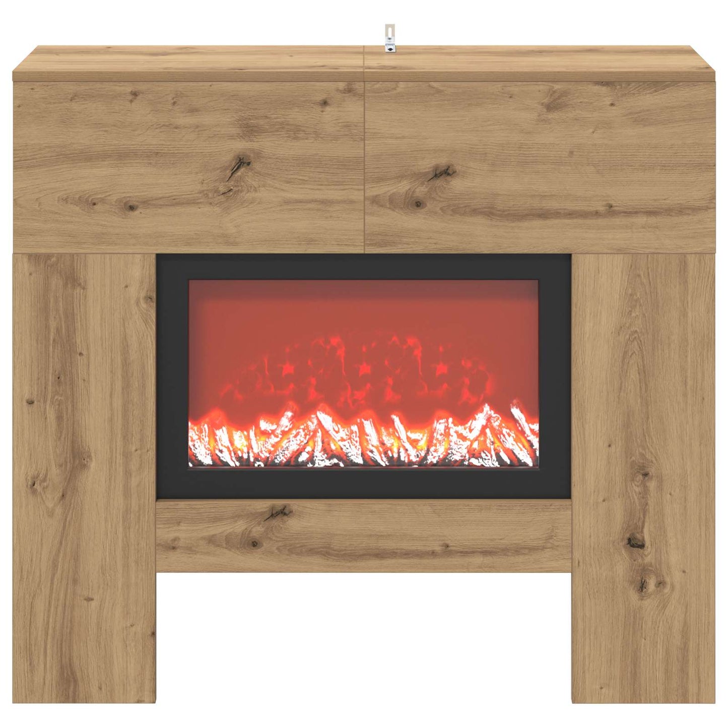 vidaXL Ηλεκτρικό τζάκι Artisan Δρυς 100 x 24,5 x 90 cm