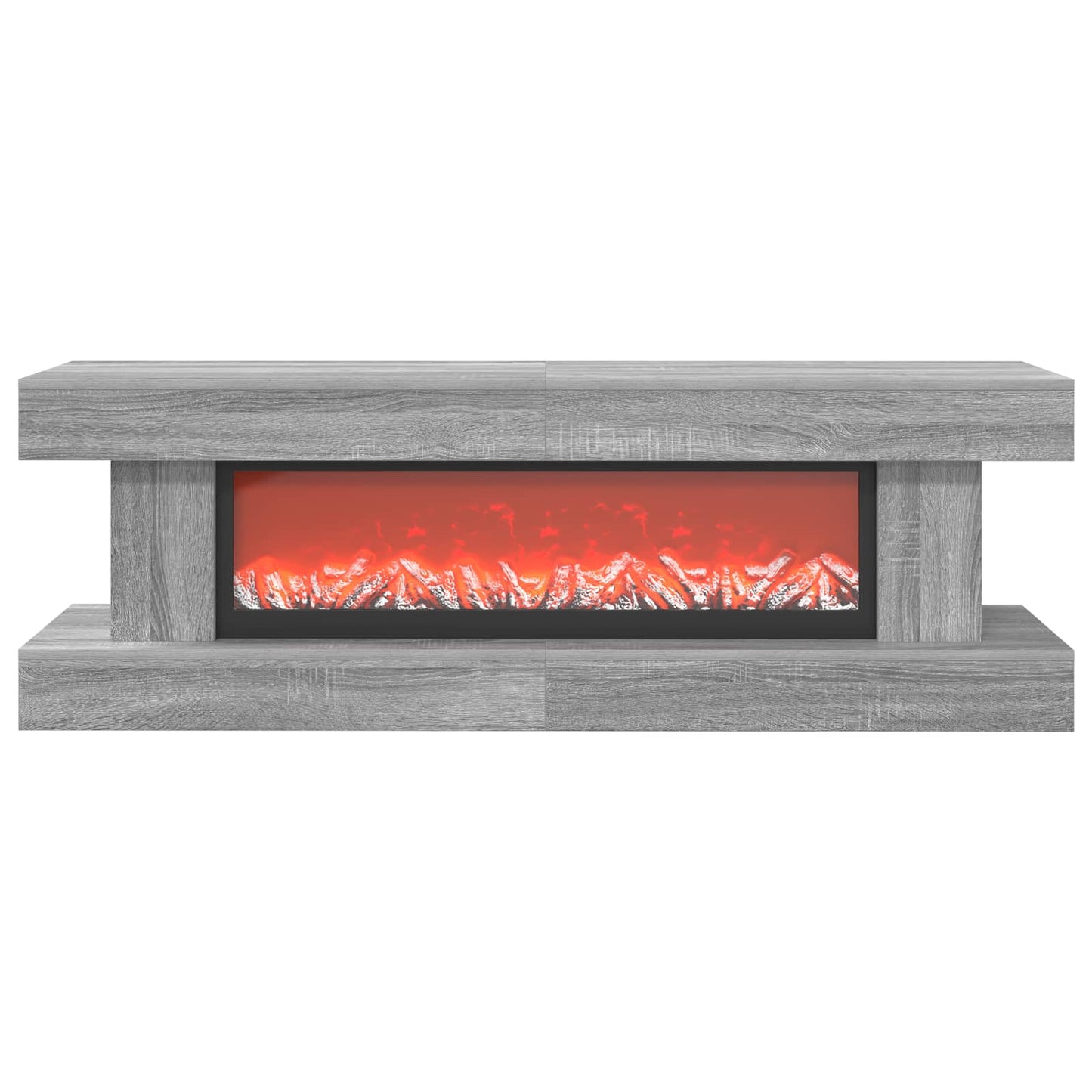 vidaXL Ηλεκτρικό τζάκι Γκρι Sonoma 150 x 30 x 50 cm Επεξεργασμένο ξύλο