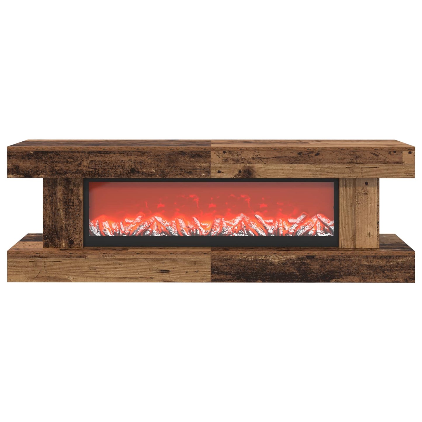 vidaXL Ηλεκτρικό τζάκι Παλαιωμένο ξύλο 150 x 30 x 50 cm