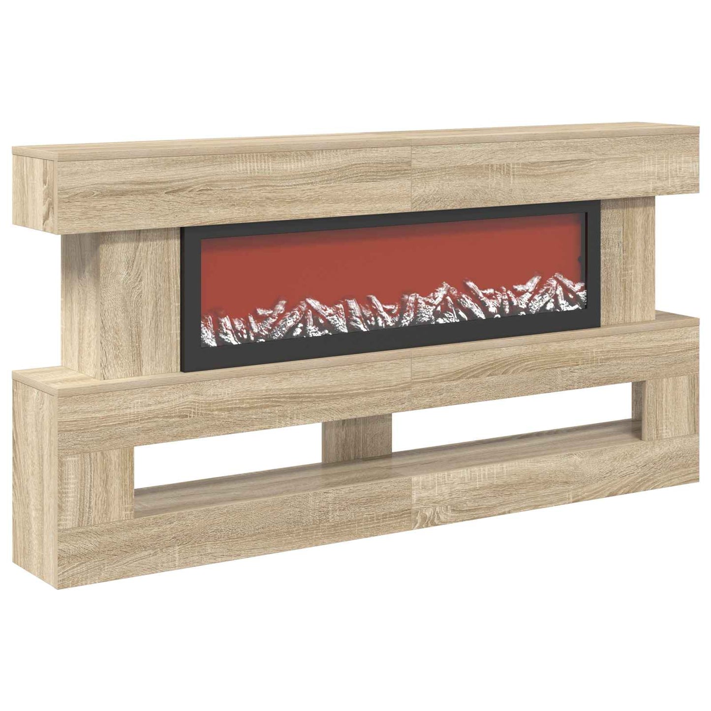 vidaXL Ηλεκτρικό τζάκι Sonoma 150 x 21 x 77 cm Επεξεργασμένο ξύλο
