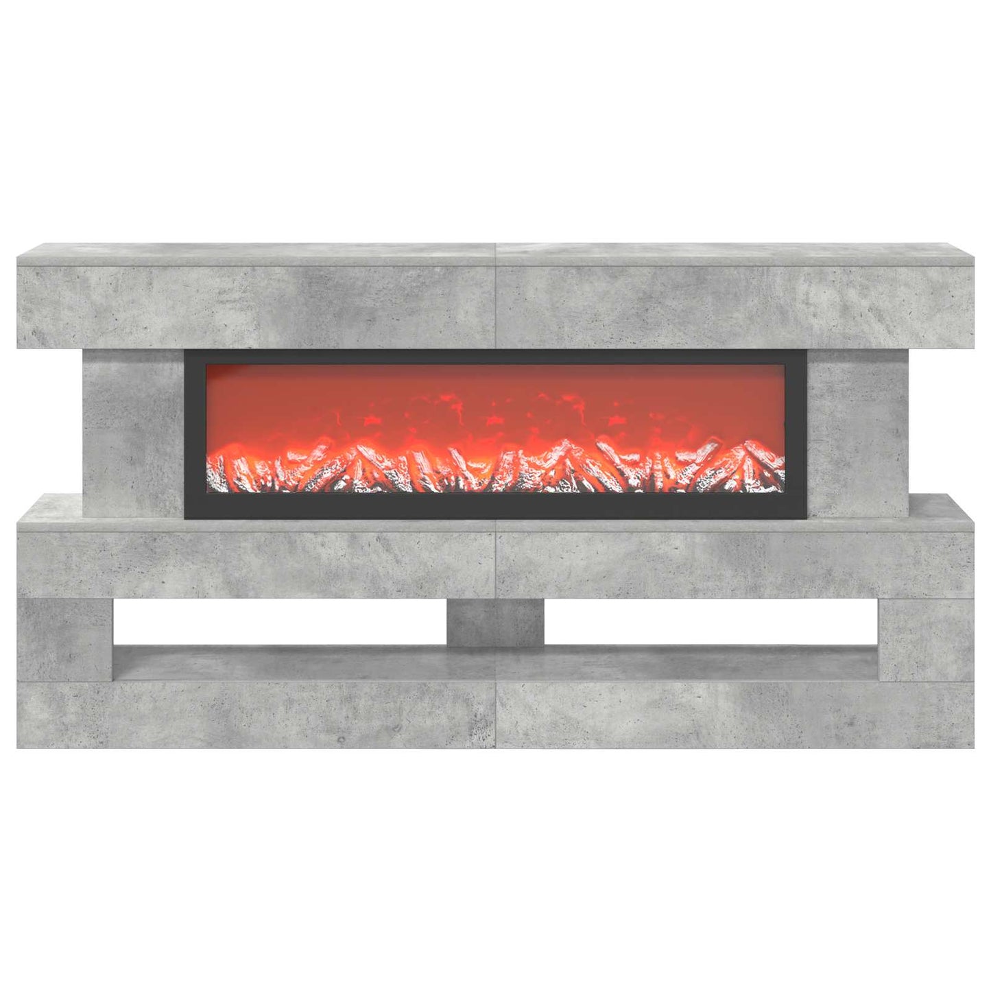 vidaXL Ηλεκτρικό τζάκι Σκυρόδεμα 150 x 21 x 77 cm Επεξεργασμένο ξύλο