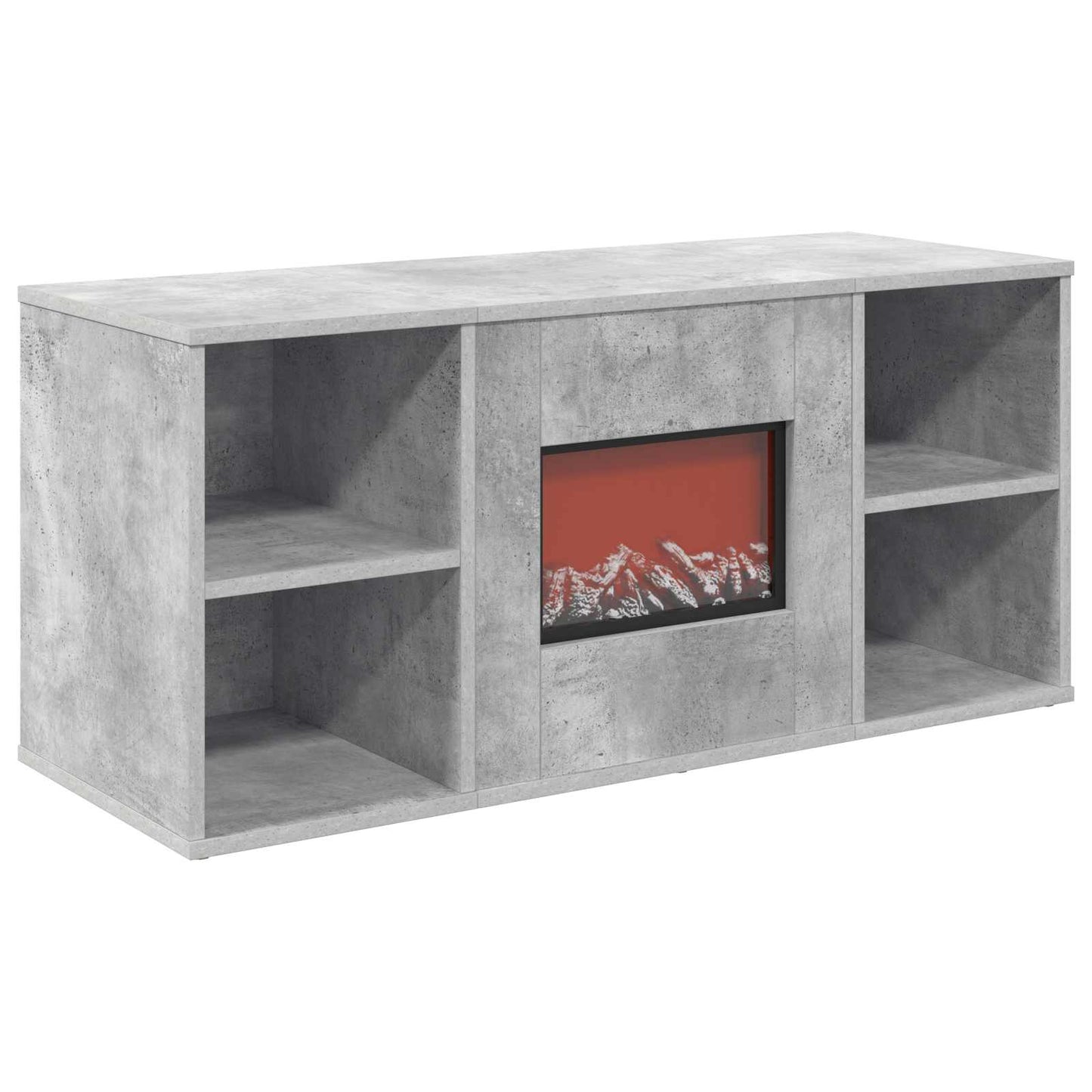 vidaXL Ηλεκτρικό τζάκι Σκυρόδεμα 100 x 37 x 45,5 cm Επεξεργασμένο ξύλο