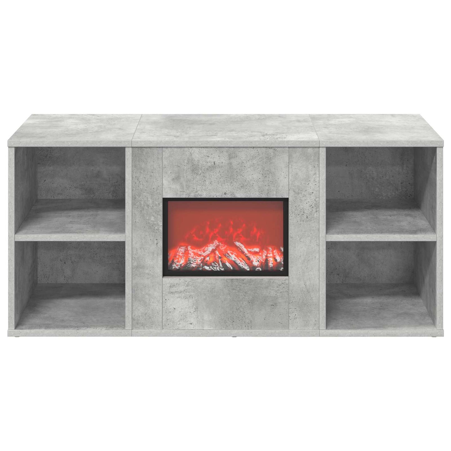 vidaXL Ηλεκτρικό τζάκι Σκυρόδεμα 100 x 37 x 45,5 cm Επεξεργασμένο ξύλο