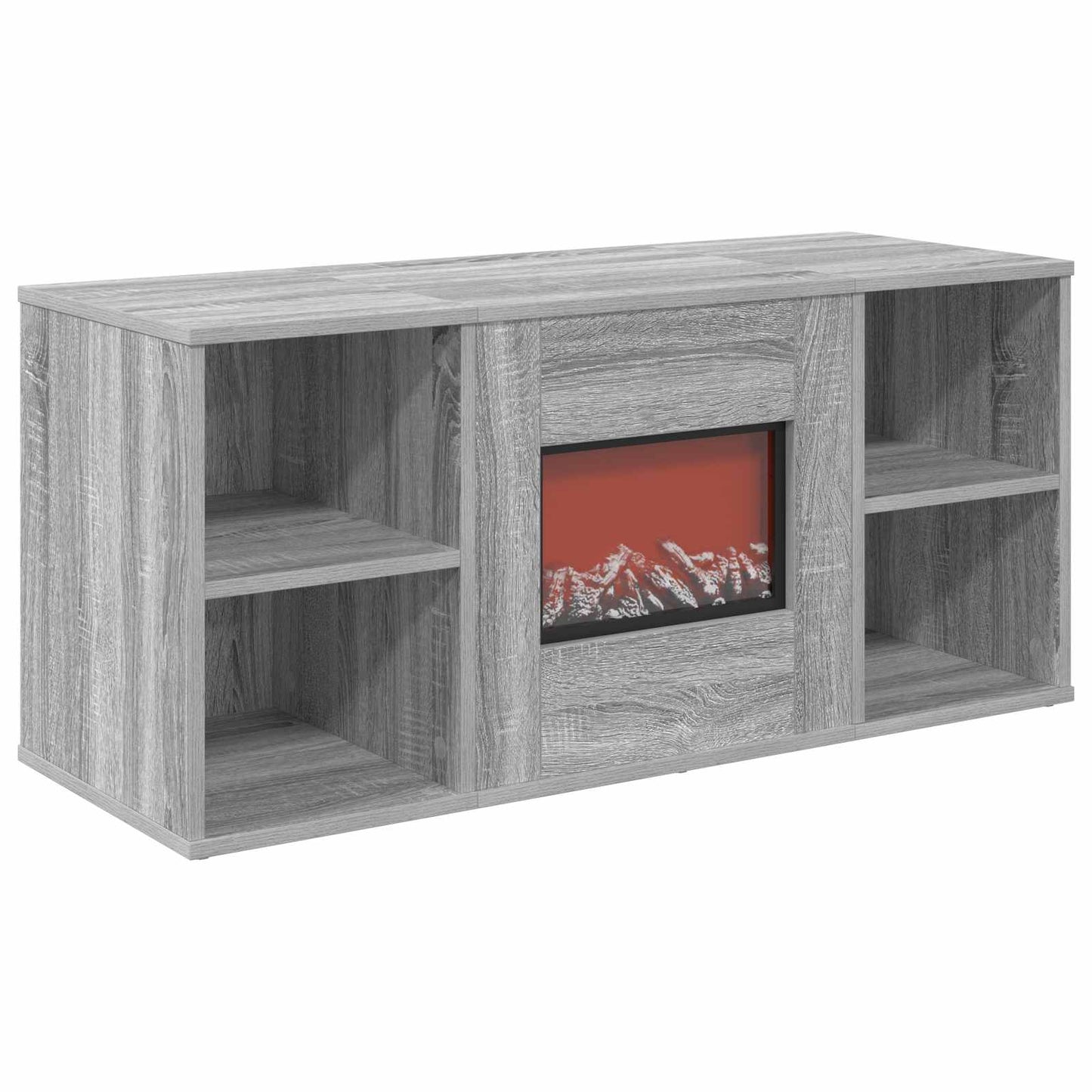 vidaXL Ηλεκτρικό τζάκι Γκρι Sonoma 100 x 37 x 45,5 cm