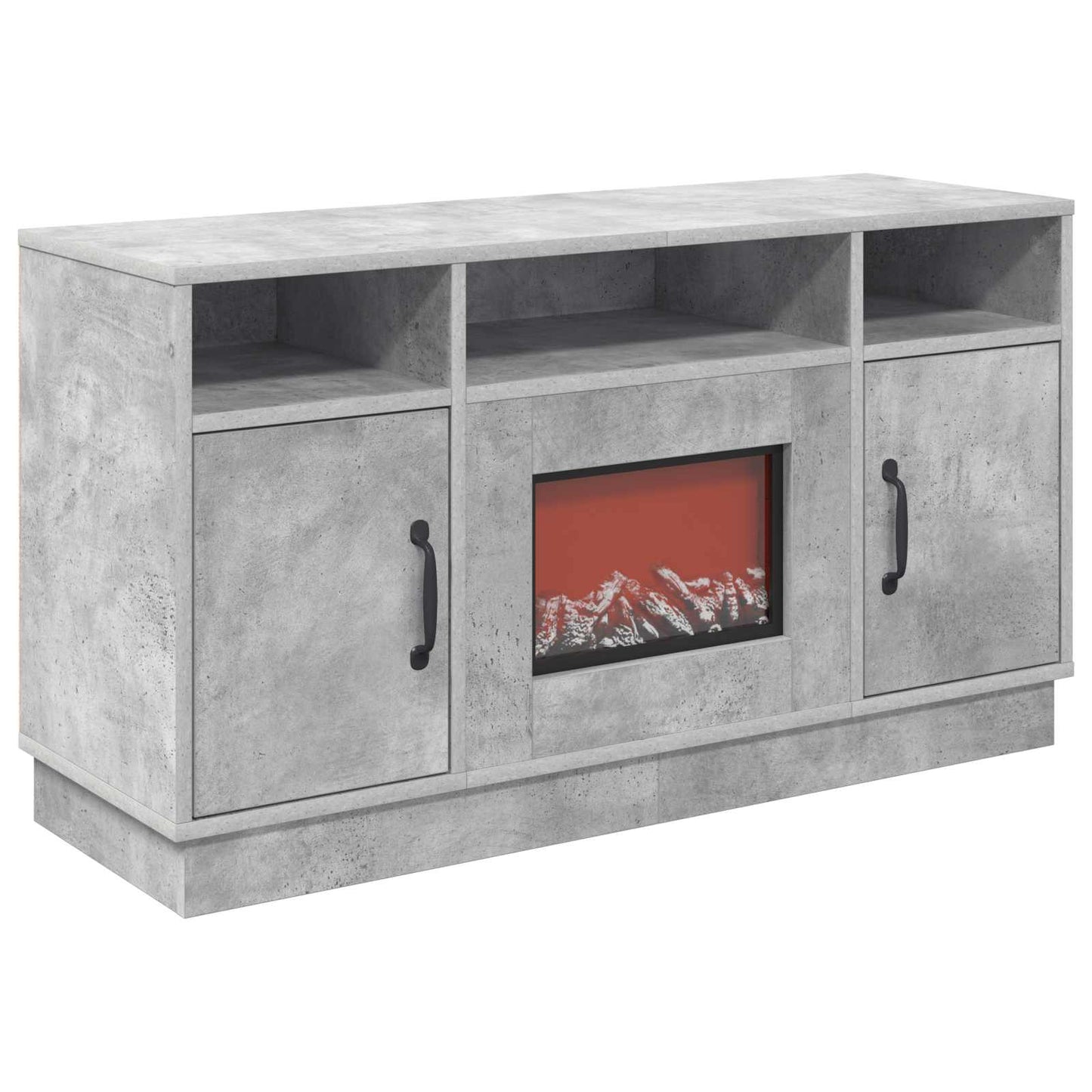 vidaXL Ηλεκτρικό τζάκι Σκυρόδεμα 100 x 33 x 55 cm Επεξεργασμένο ξύλο