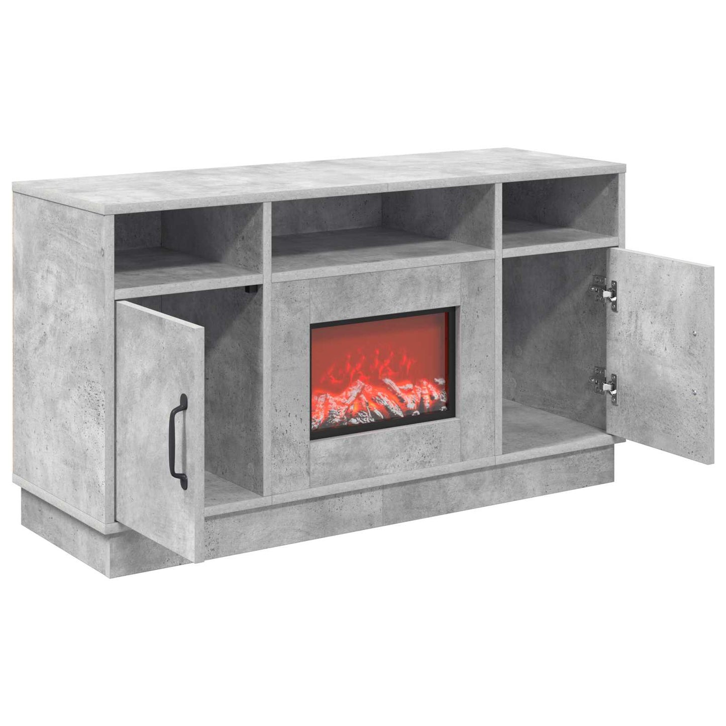 vidaXL Ηλεκτρικό τζάκι Σκυρόδεμα 100 x 33 x 55 cm Επεξεργασμένο ξύλο