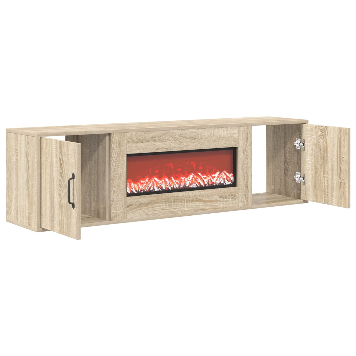 vidaXL Ηλεκτρικό τζάκι Sonoma 140,5 x 30 x 39 cm Επεξεργασμένο ξύλο